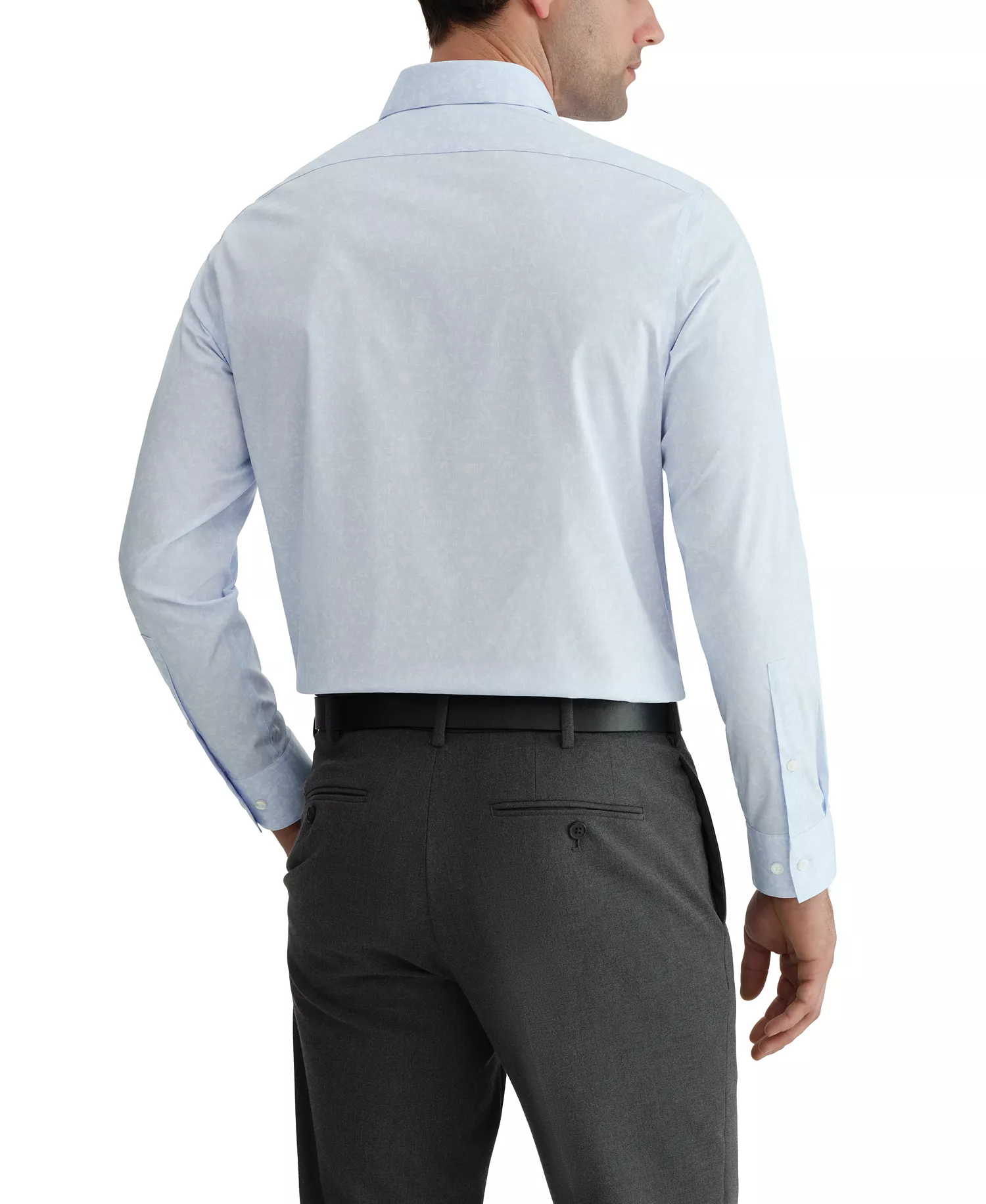 Men's Performance Wrinkle-Free Slim-Fit Dress Shirt - Blue - 14 32/33