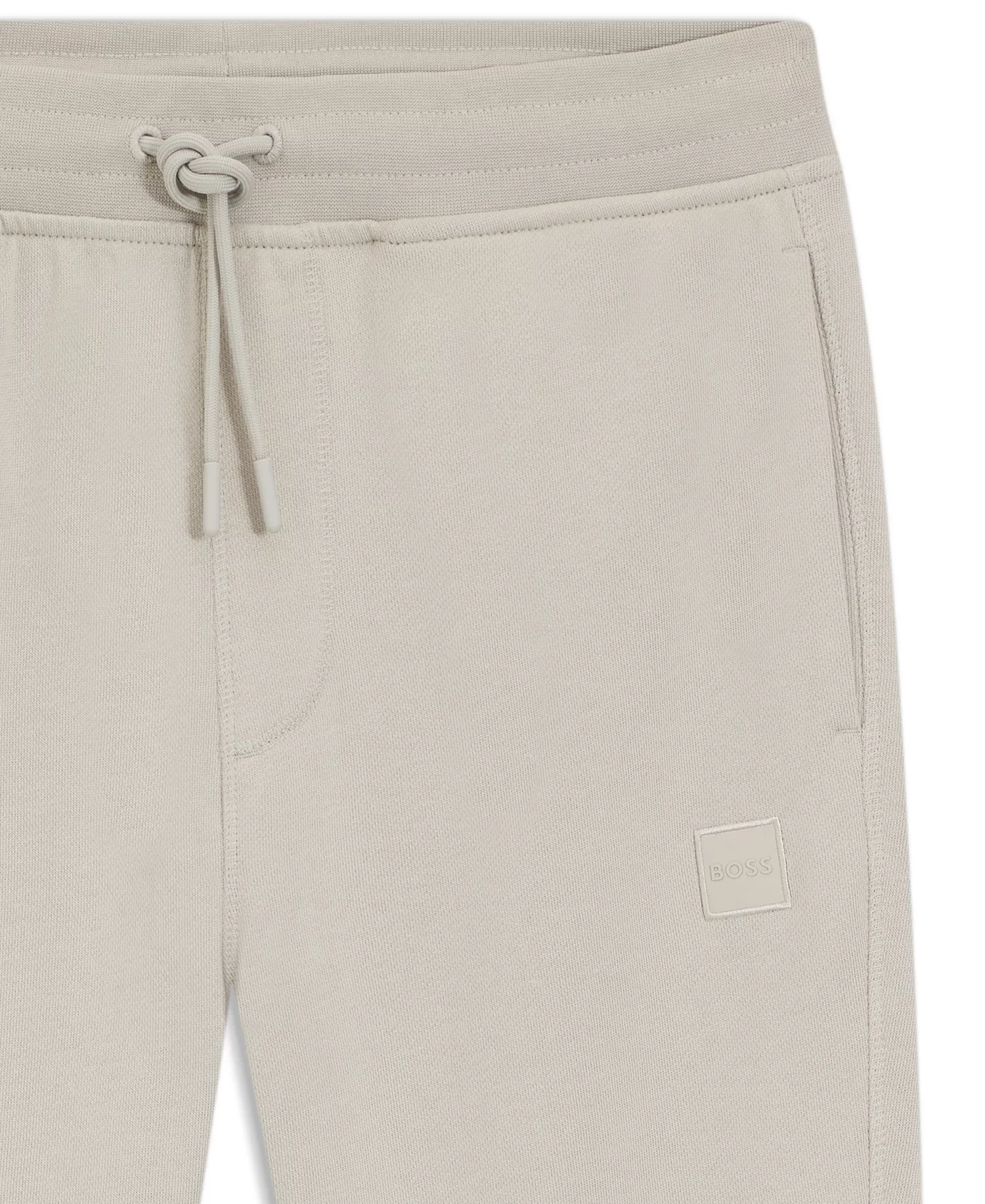 Men's Cotton-Terry Logo Patch Tracksuit Bottoms Pants - Open Gray - 2XL