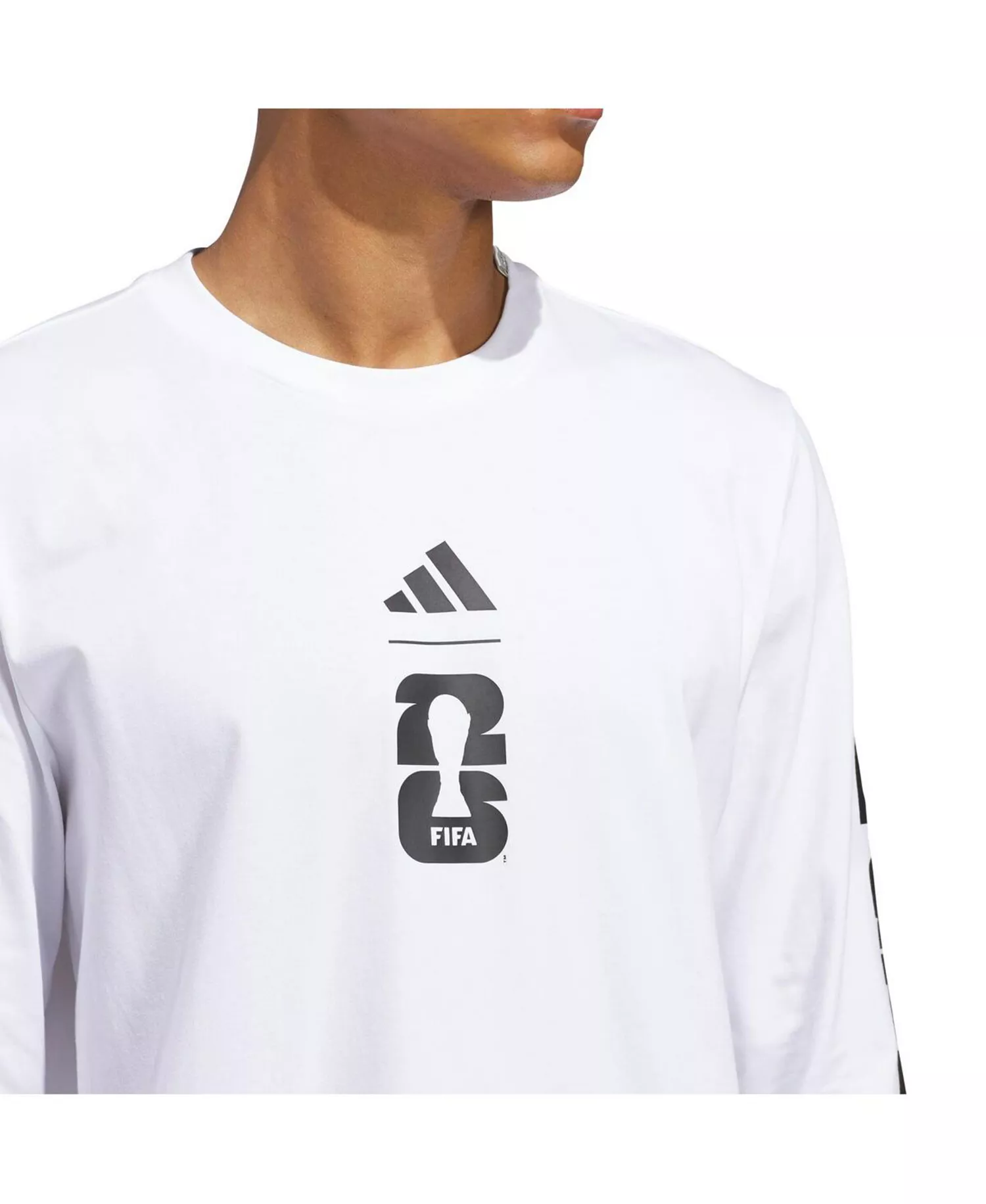 Men's White 2026 FIFA World Cup Graphic Long Sleeve T-Shirt - White - 2XL