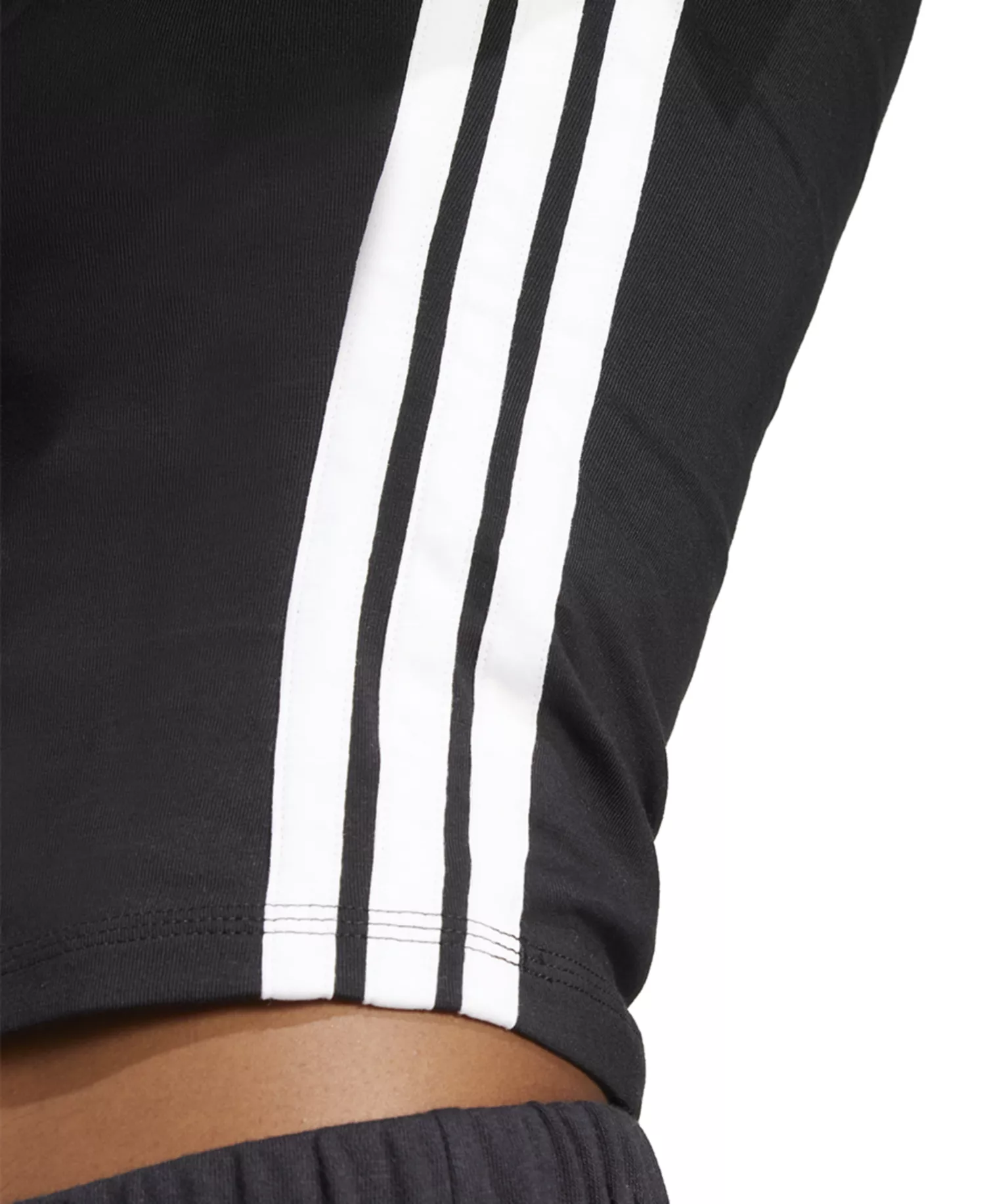 Women's Essentials Slim-Fit Short-Sleeve Baby T-Shirt - Black/White - 2XL