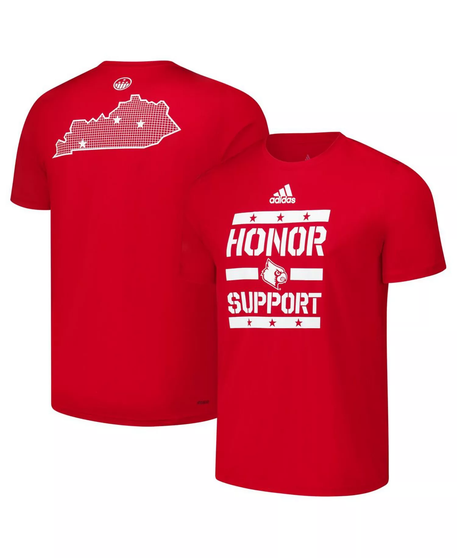 Men's Red Louisville Cardinals Honor Support Pre-Game T-Shirt - Red - 2XL