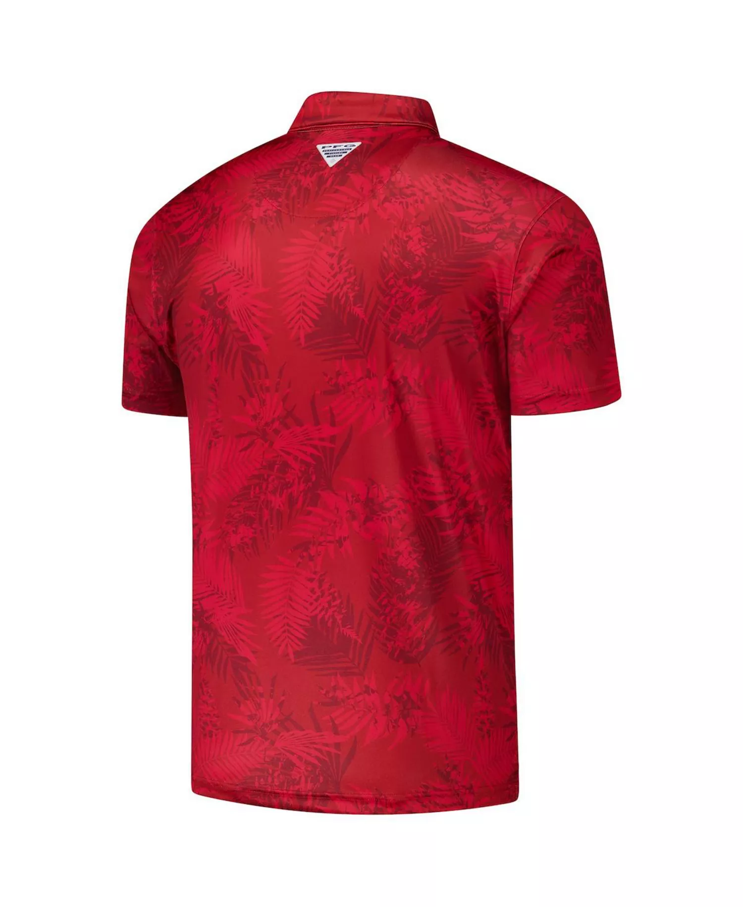 Men's Crimson Alabama Crimson Tide PFG Super Terminal Tackle Omni-Shade Bangalow's Polo Shirt - Crimson - L