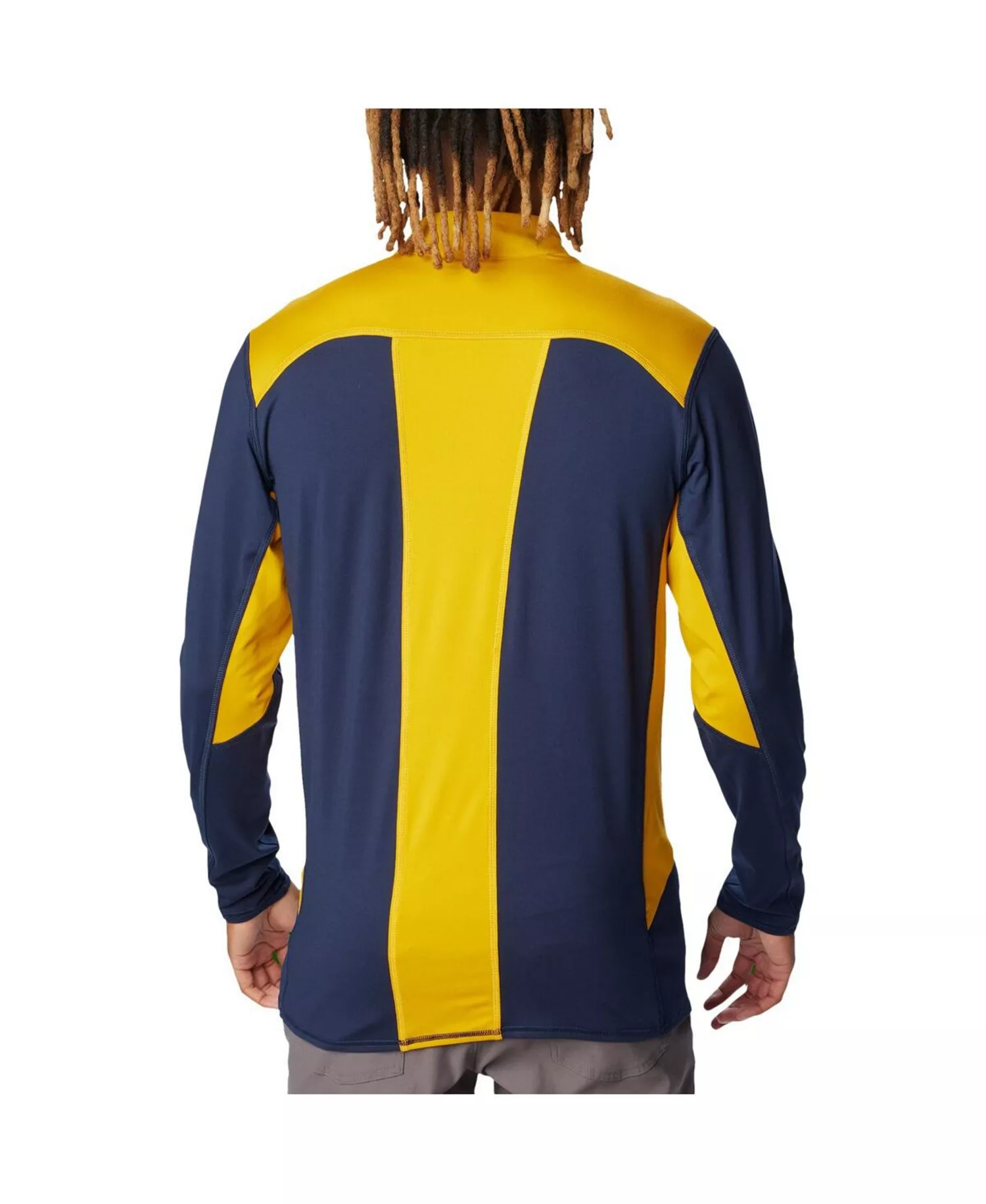 Men's Navy Notre Dame Fighting Irish Tech Trail Omni-Shade Quarter-Zip Top - Navy - L