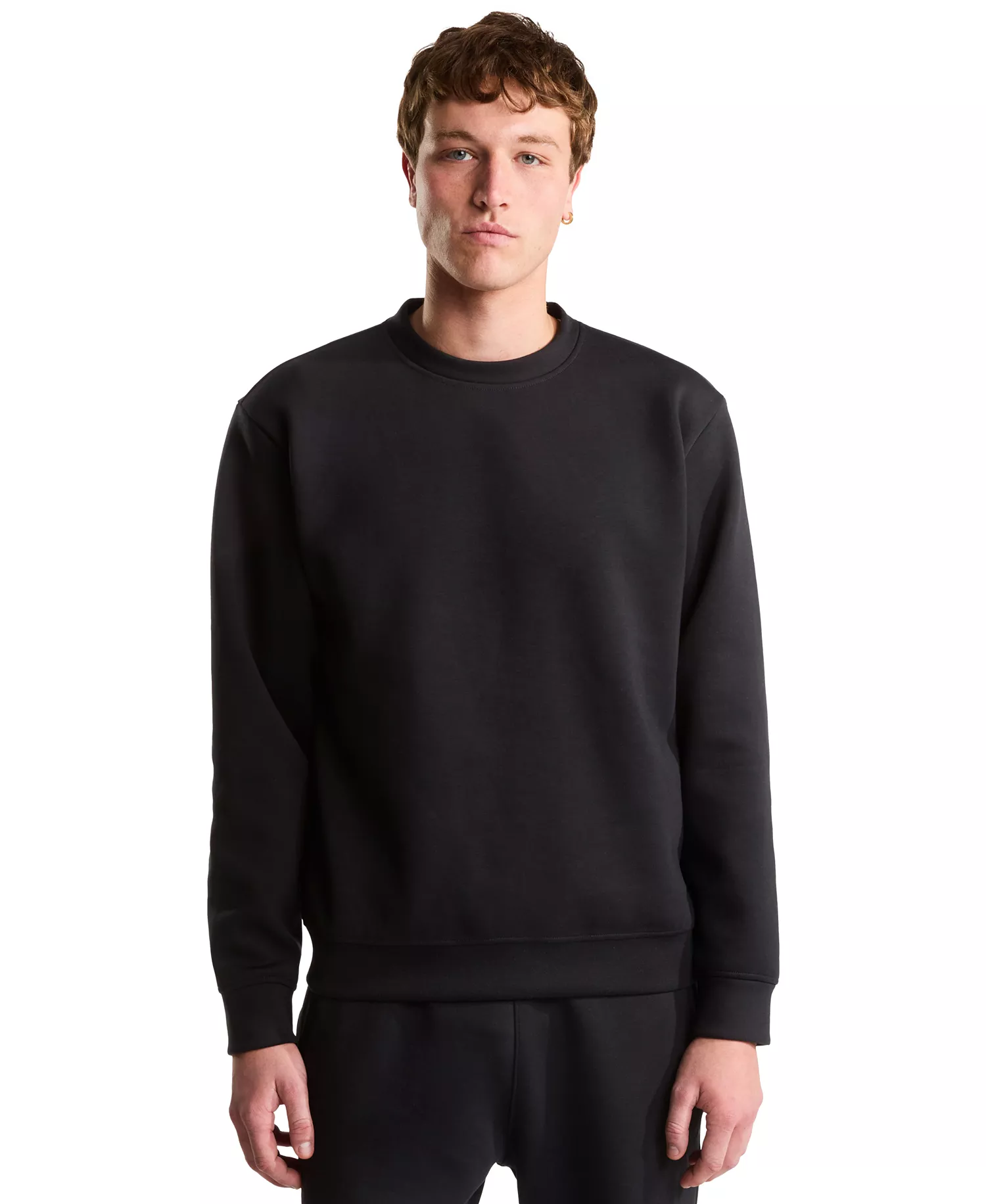 Men's Dynamic Crewneck Sweatshirt - Black - 2XL