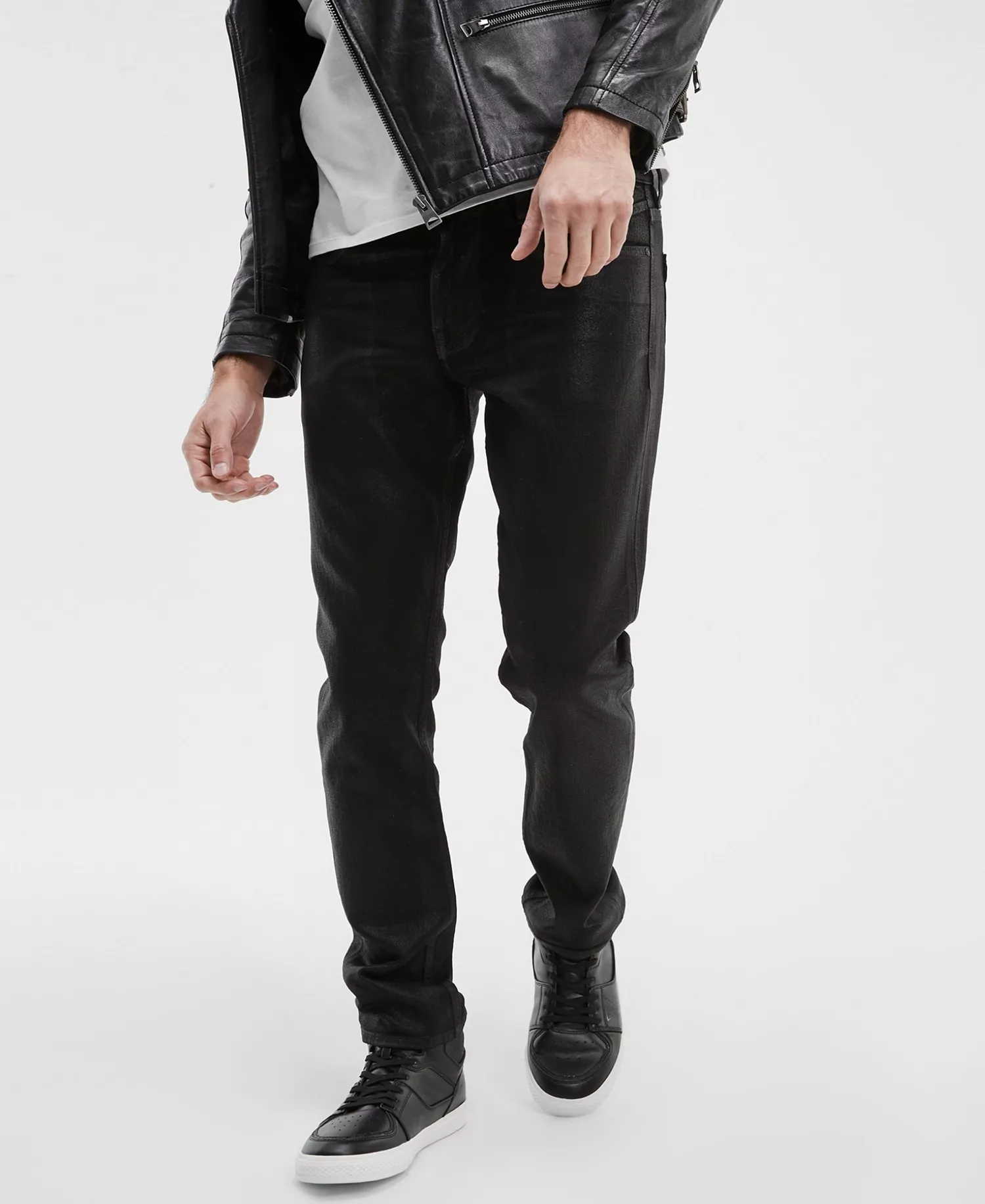 Men's Slim Tapered Jeans - Black - 30x32
