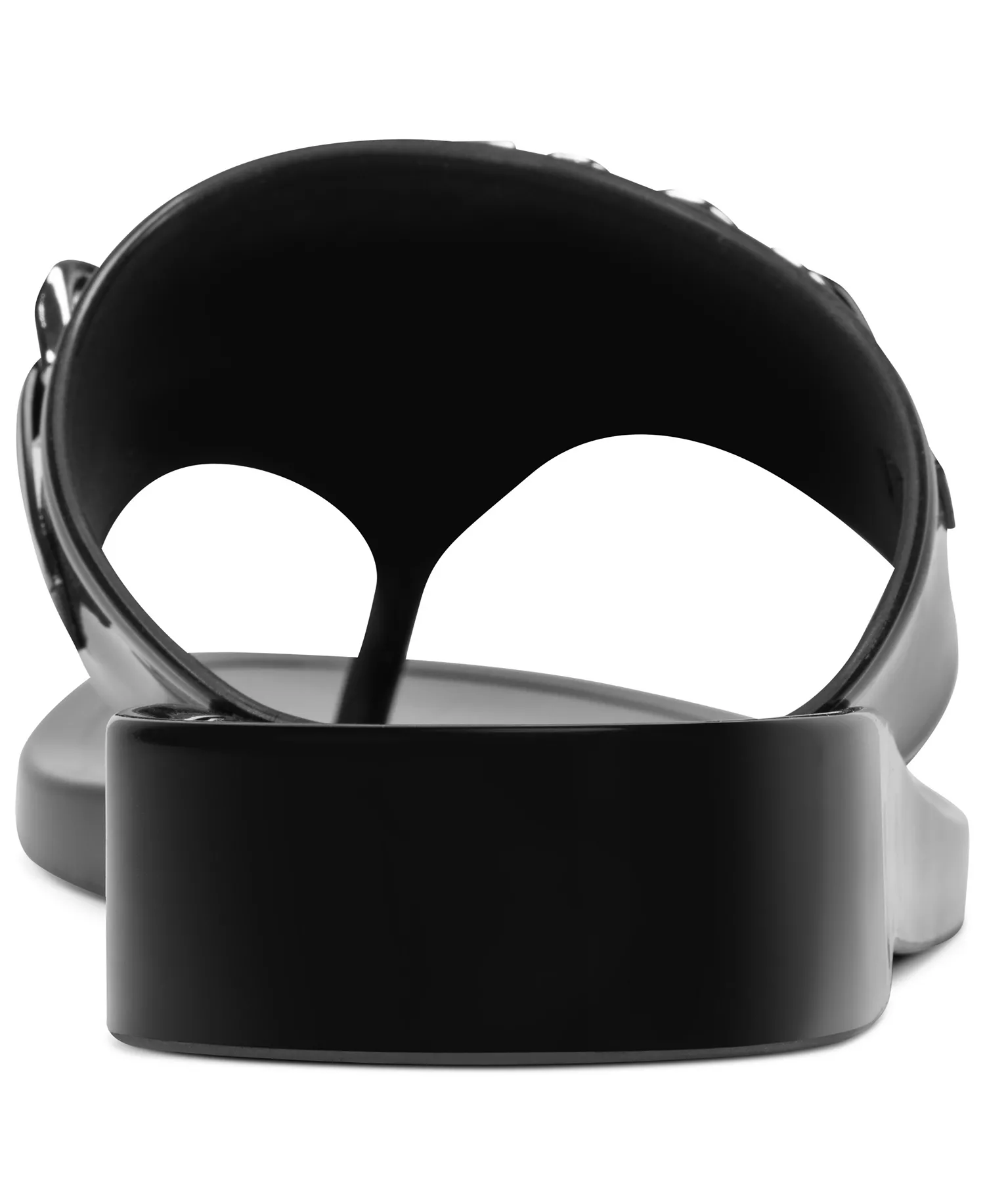 Women's Vasi Thong Jelly Flat Sandals - Black - 10M