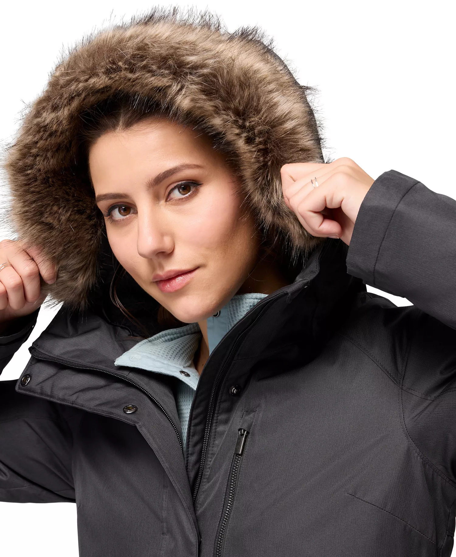 Women's Suttle Mountain Long Insulated Jacket - Black - L