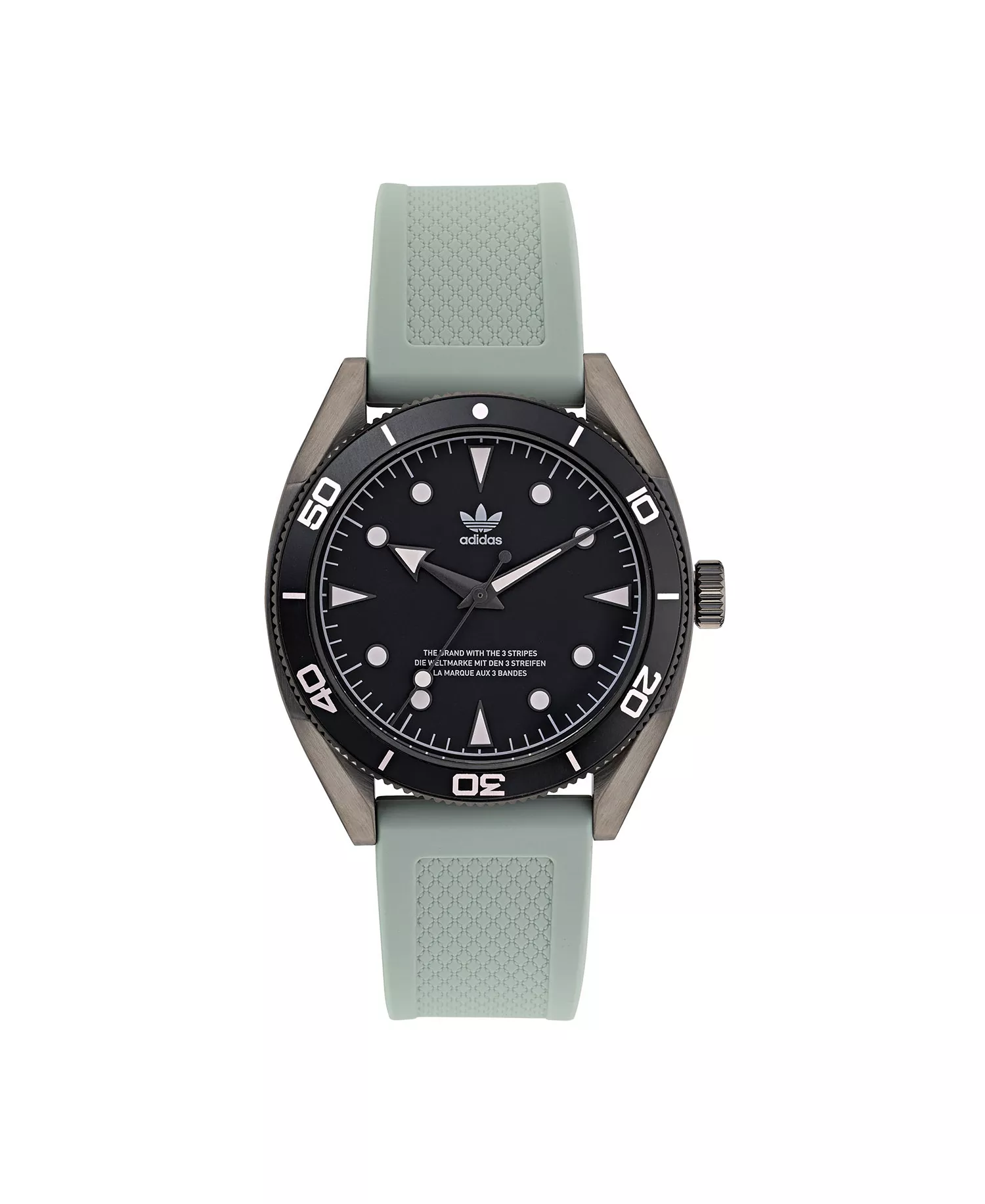 Unisex Three Hand Edition Two Gray Silicone Strap Watch 42mm