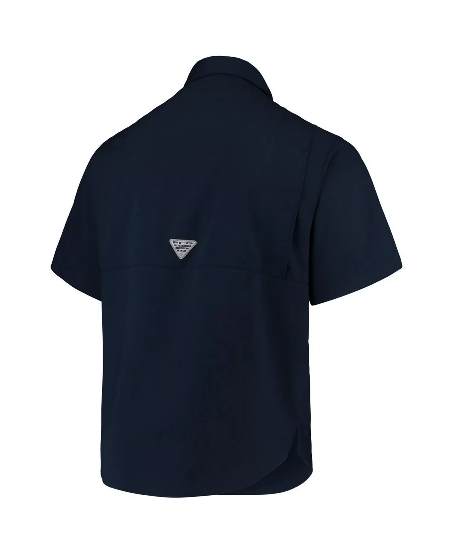 Men's Navy West Virginia Mountaineers PFG Tamiami Omni-Shade Button-Down Shirt - Navy - L