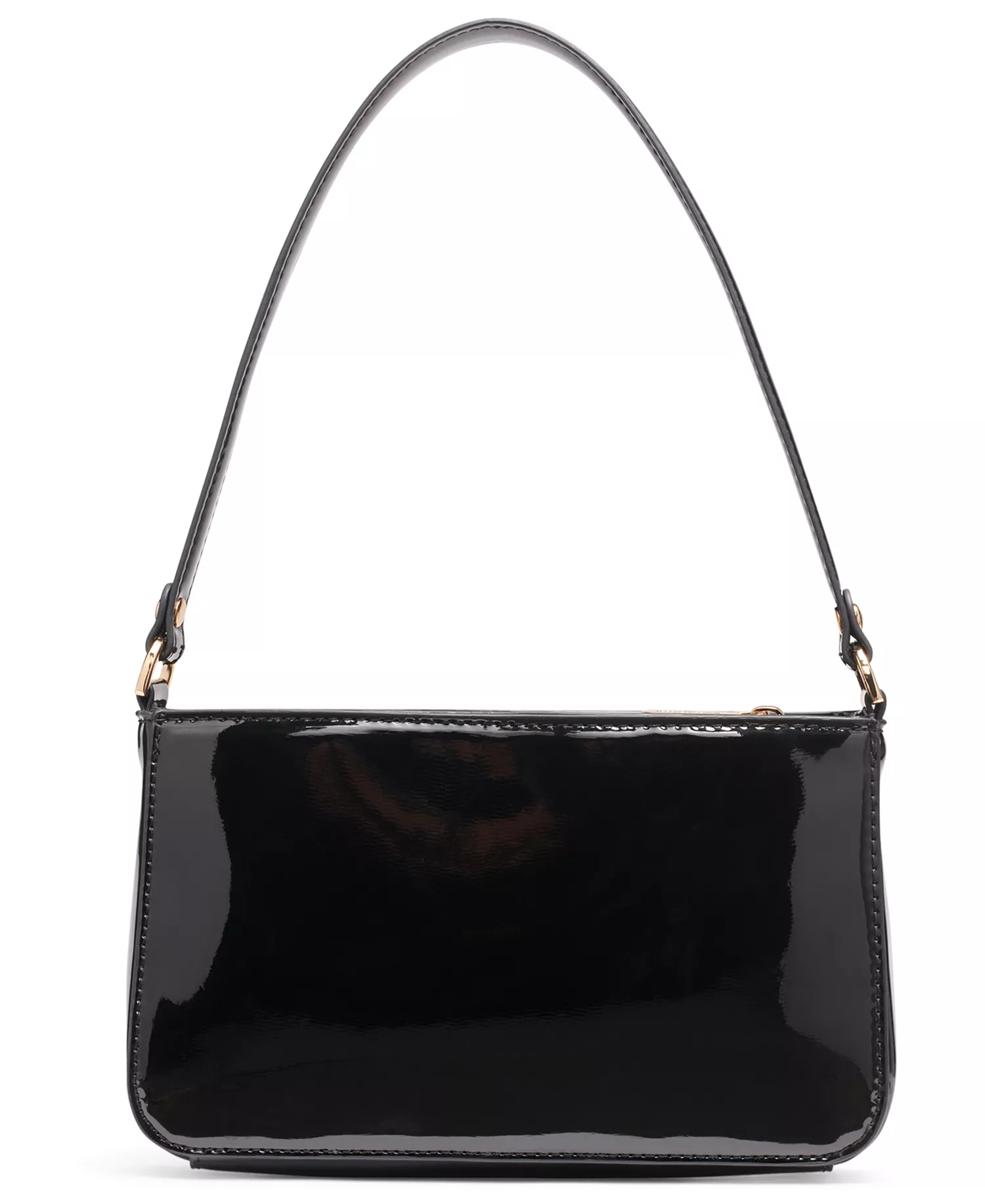 Kristina Demi Small Shoulder Zipper Bag - Black/gold - Small