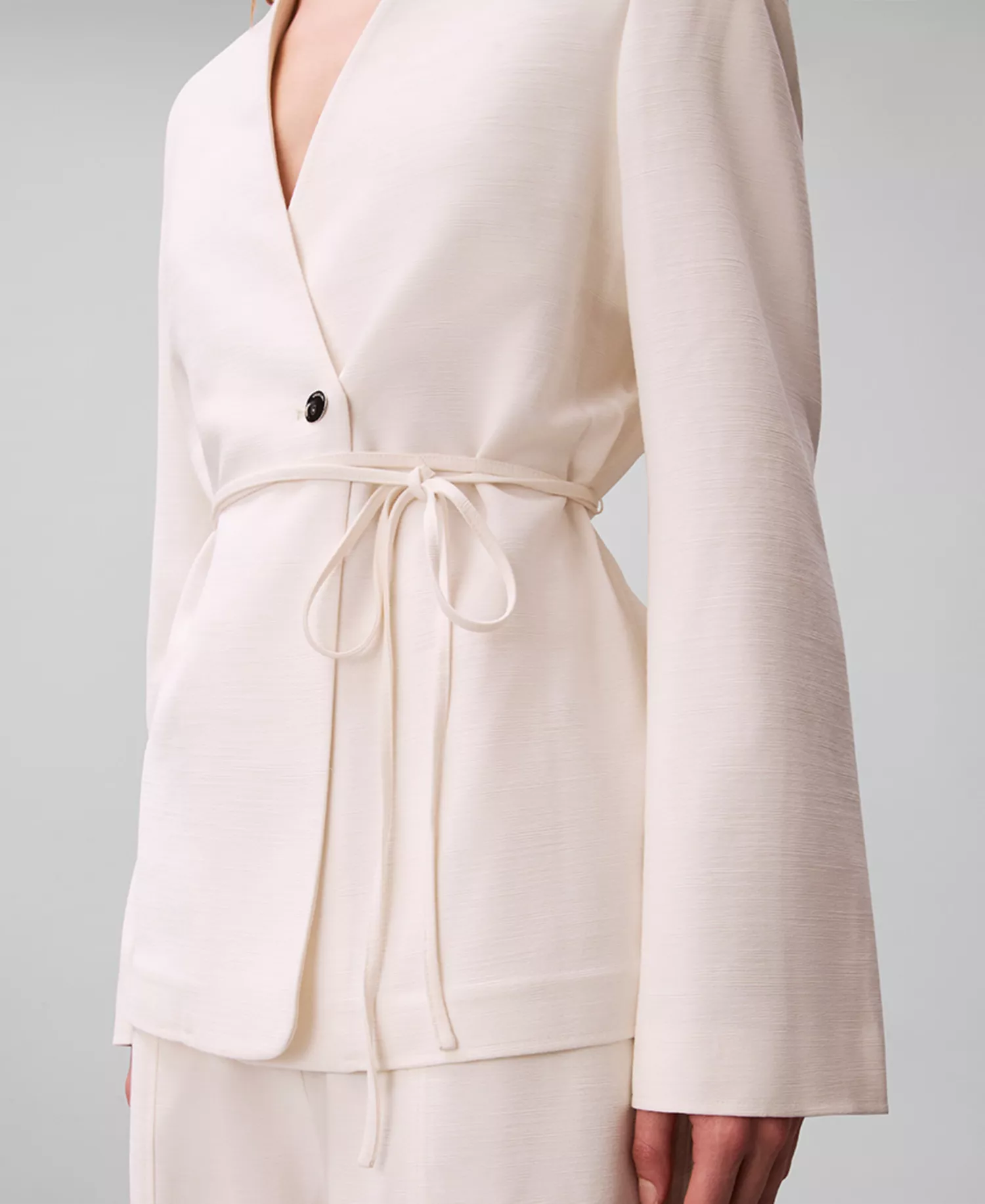 Women's Single-Button Blazer - Tofu - L