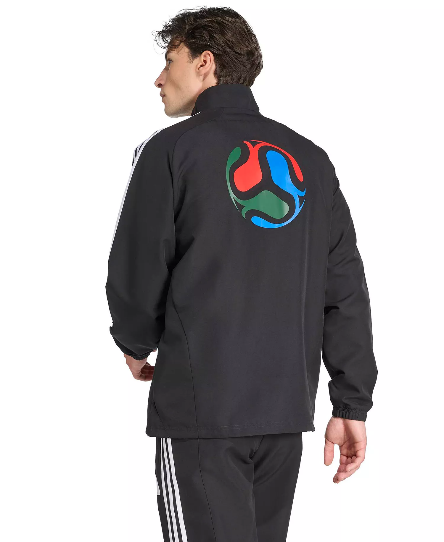 Men's Host Track Top Zip Front Jacket - Black - 2XL