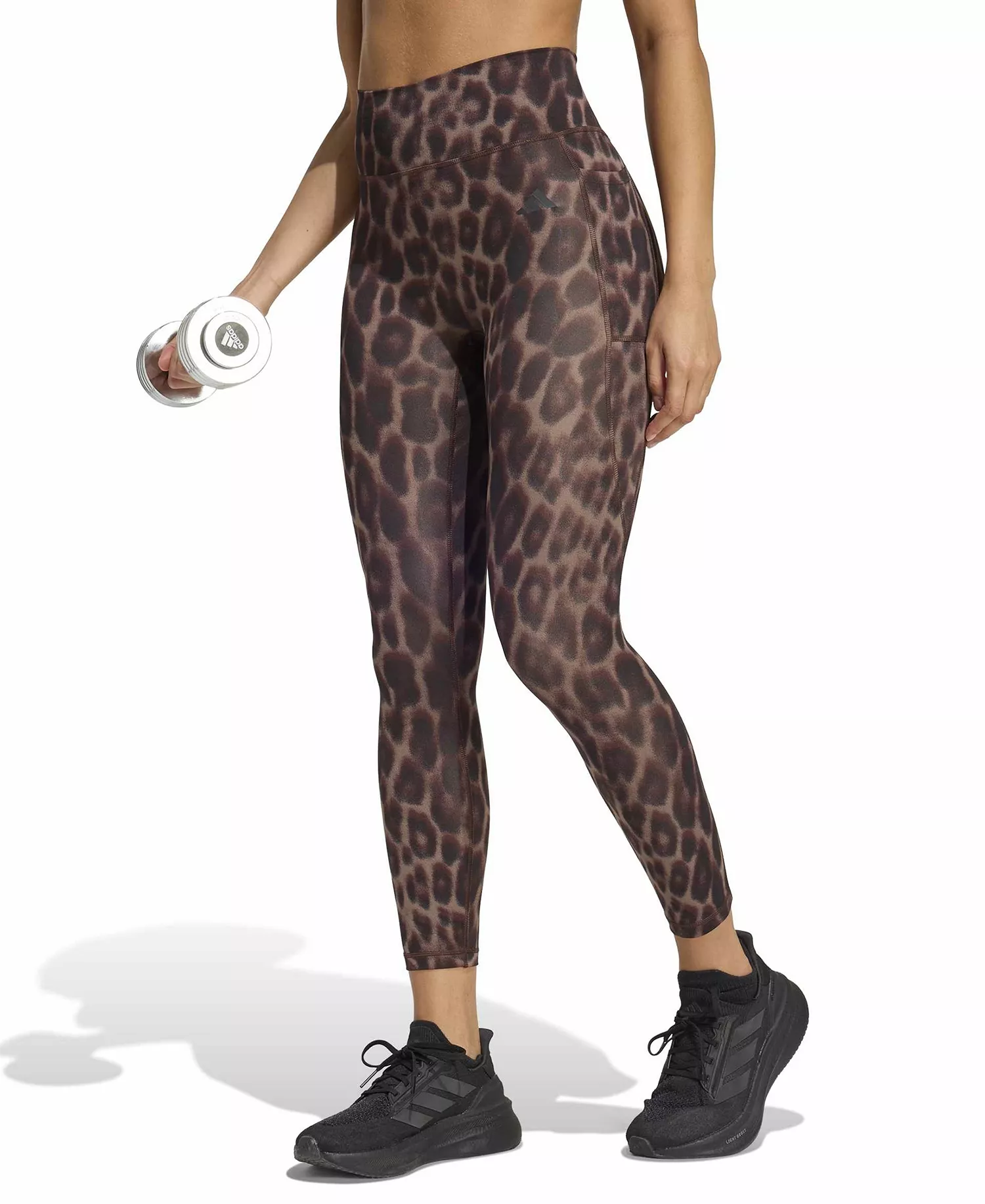 Women's Optime Essential Workout 7/8 Leggings - Brown - S