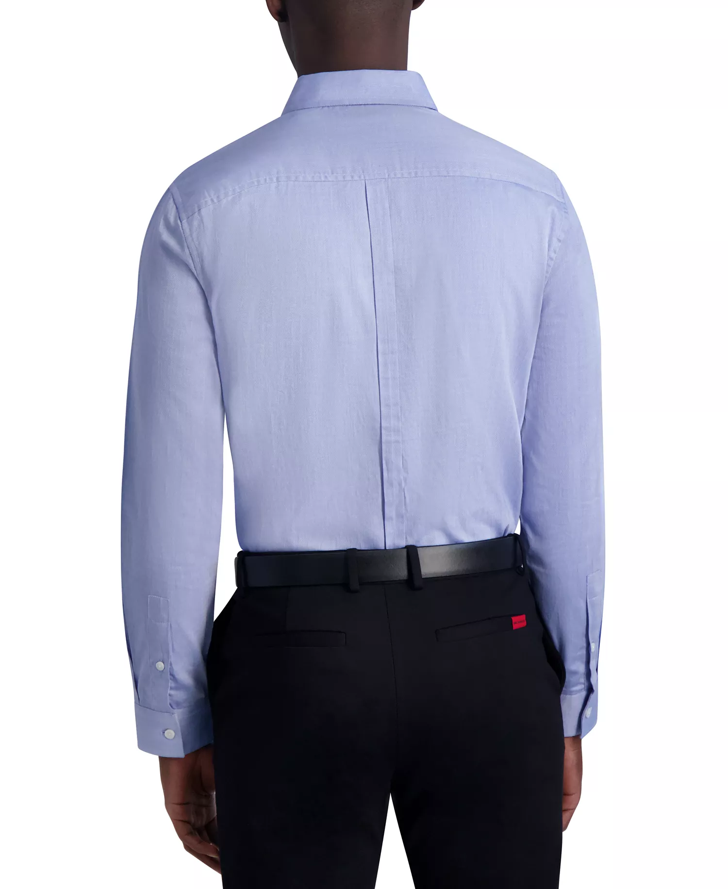 Men's Slim-Fit Woven Shirt - Blue - 14-14.5 32-33