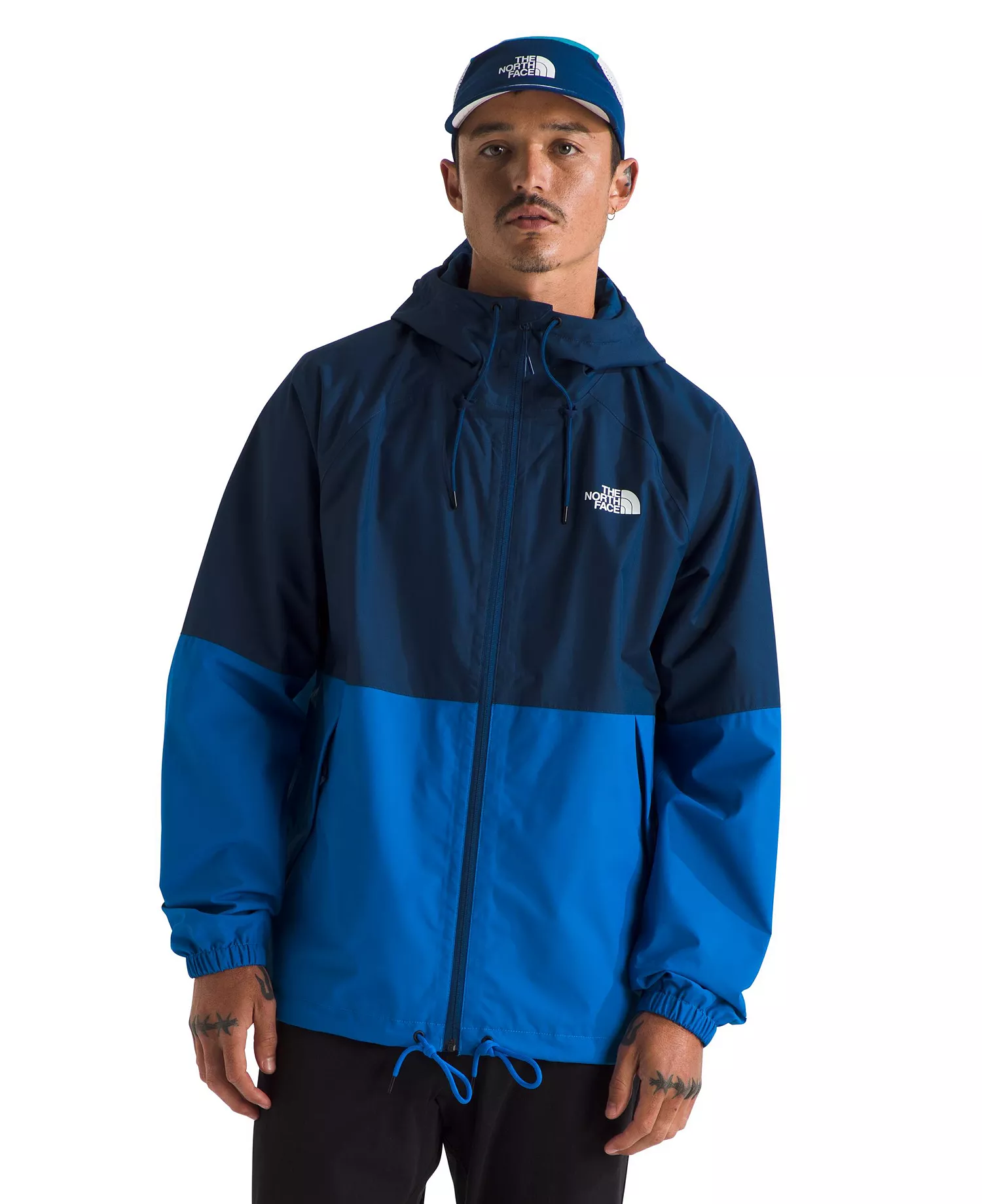 Men's Antora Rain Hoodie - Estate blue, Hero blue - M