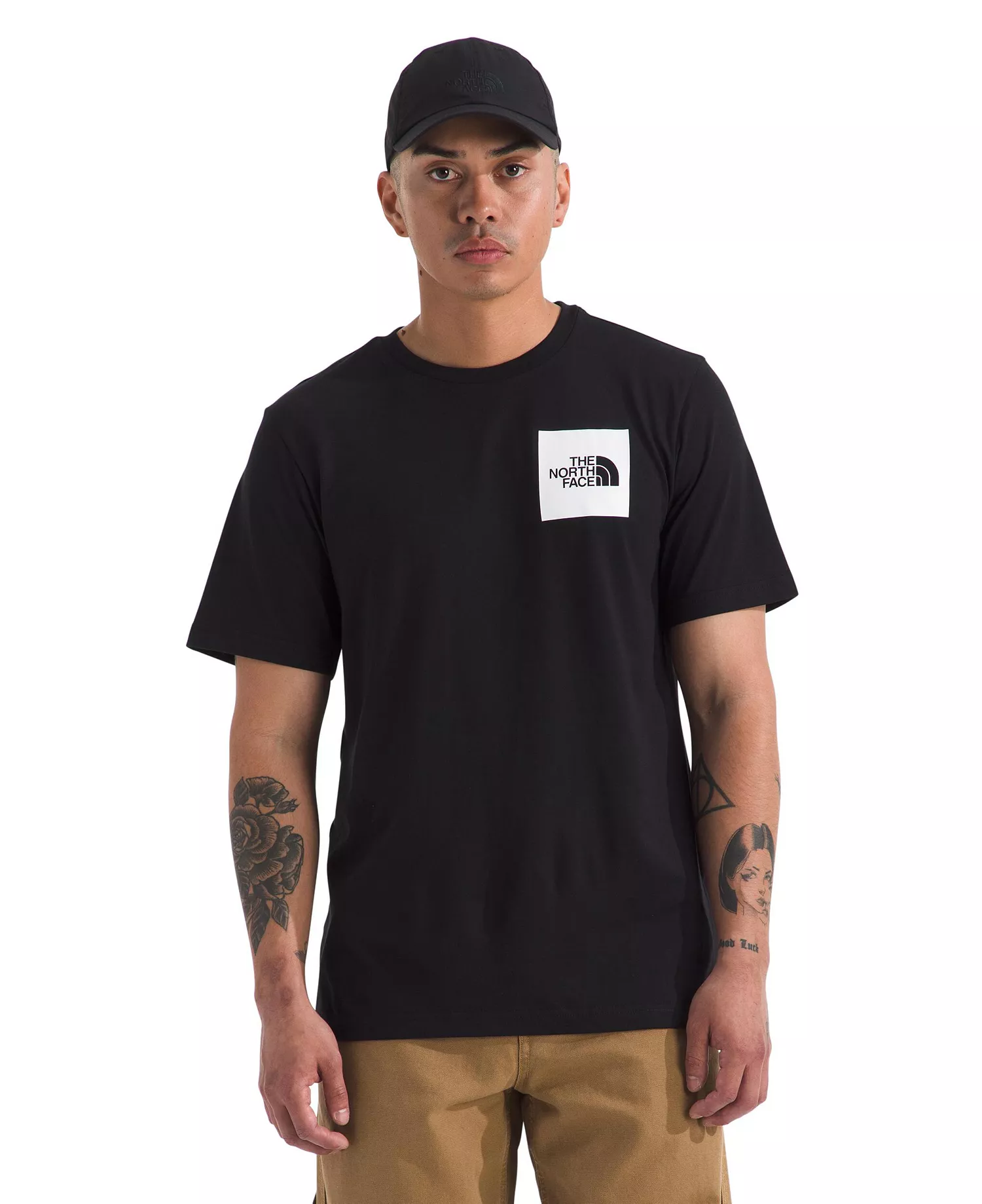 Men's Short Sleeve Fine T-shirt - Black - L