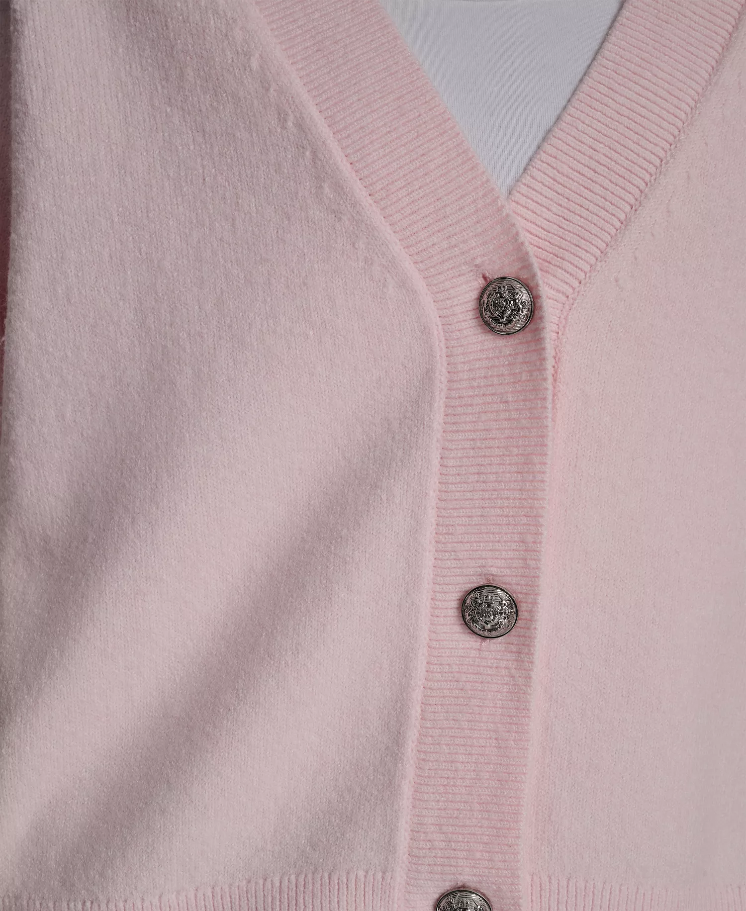 Petite Fully Fashioned Raglan V-Neck Cardigan - Pink Moon - PL