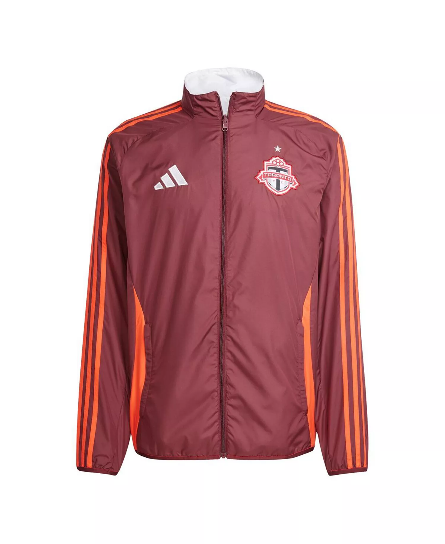 Men's Red/White Toronto FC 2025 Anthem Reversible Full-Zip Jacket - Red, White - L