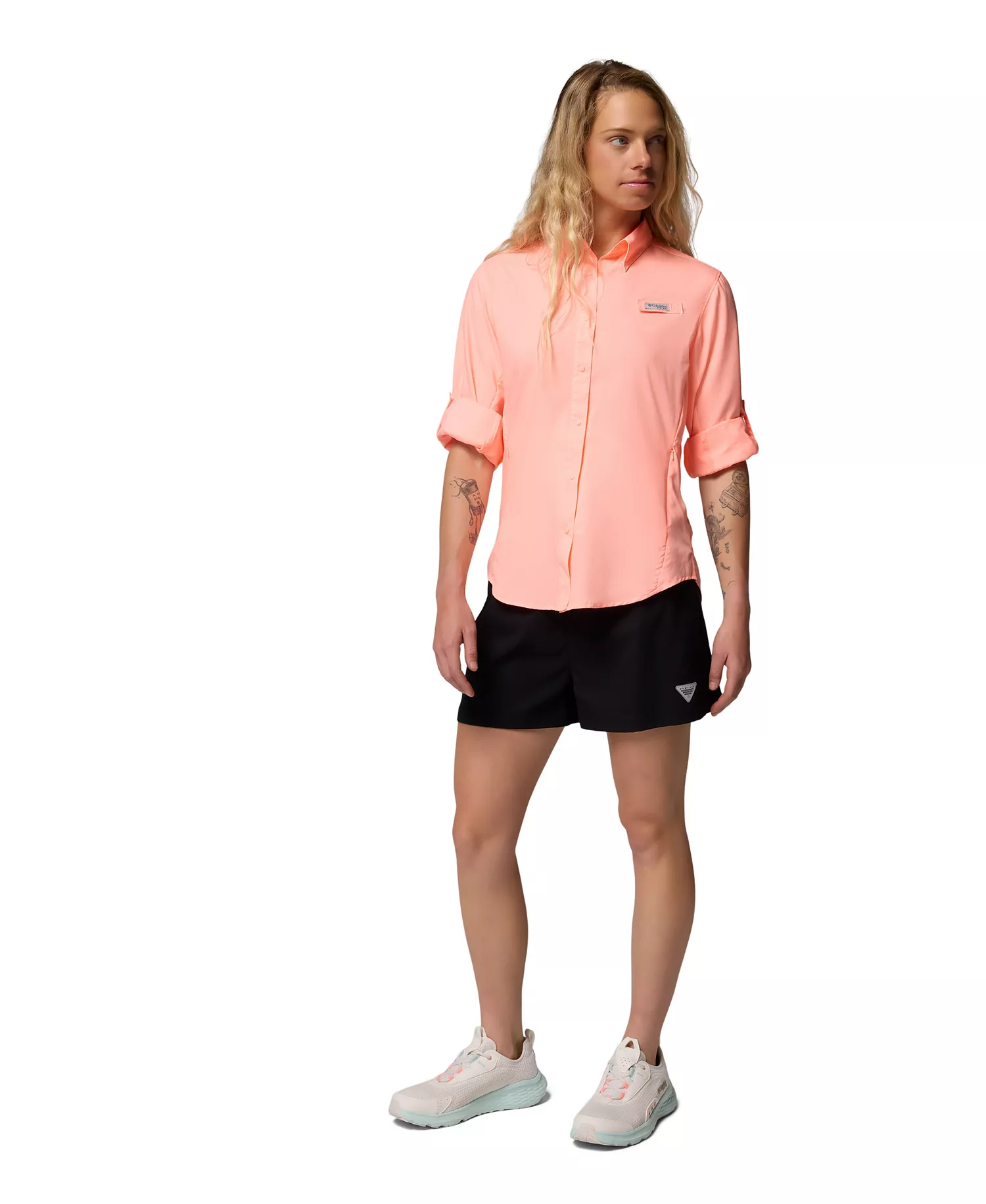 Women's PFG Tamiami II Long-Sleeve  - Tiki Pink - L