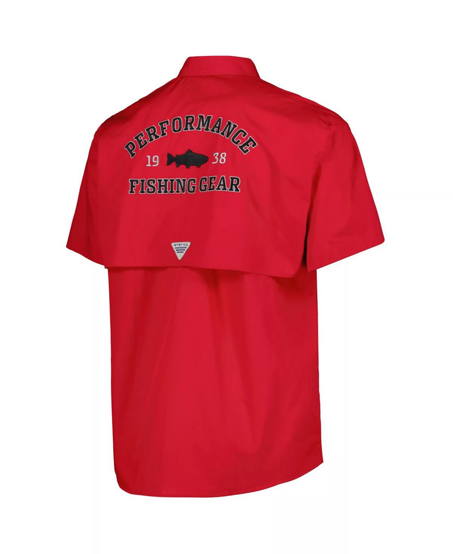 Men's Scarlet Ohio State Buckeyes Bonehead Button-Up Shirt - Scarlet - L