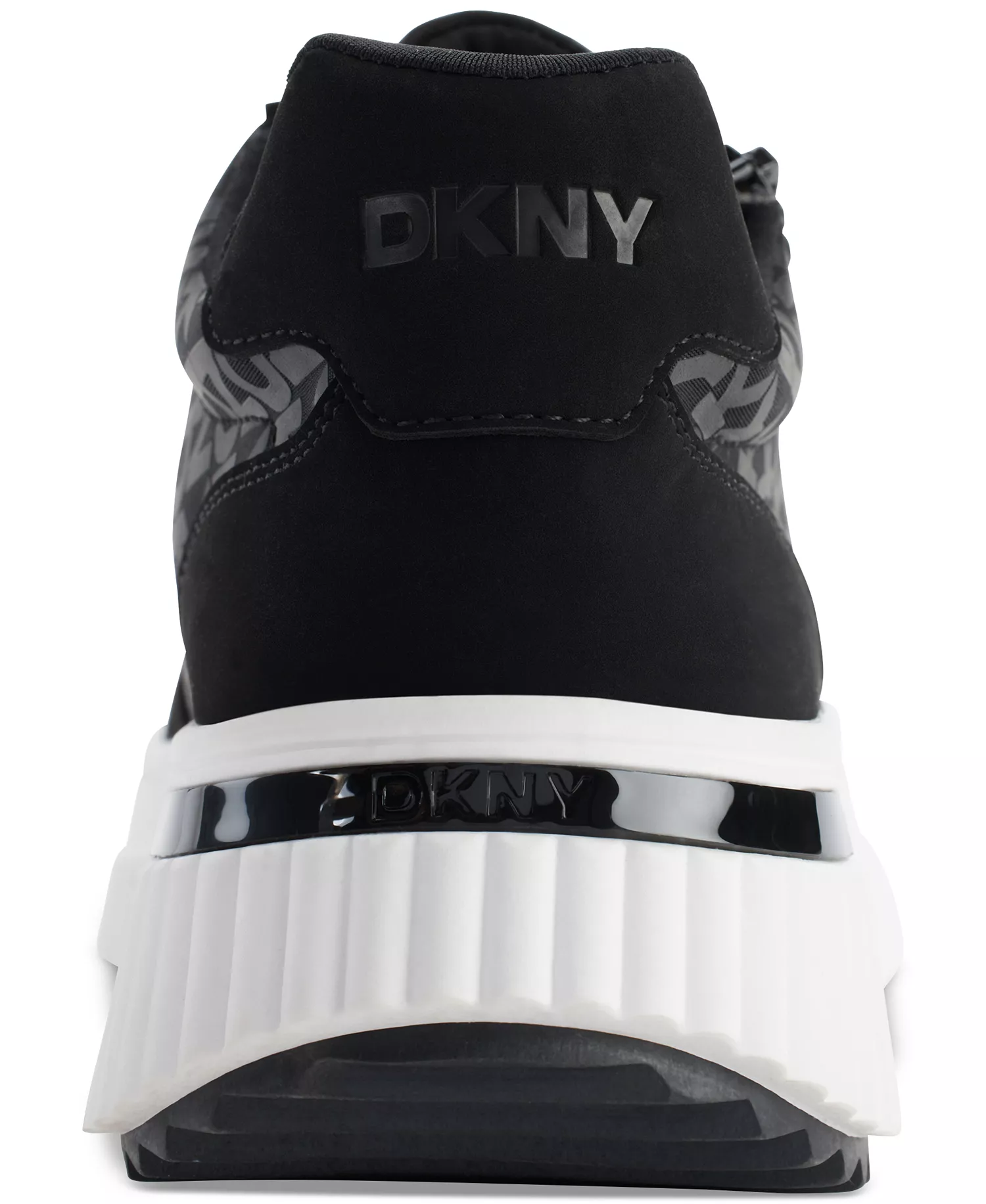 Women's Lissa Logo Platform Sneakers - Black and White - 10M