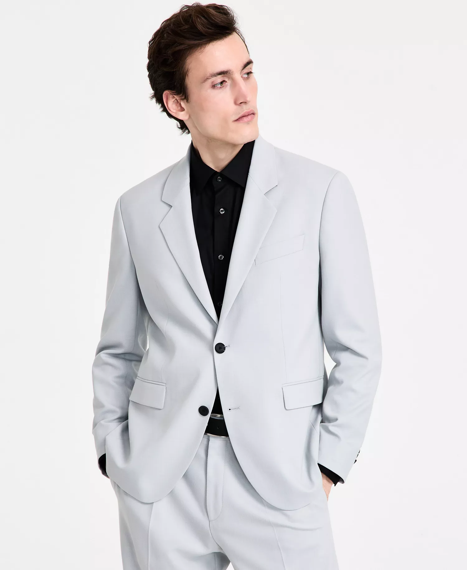 Men's Modern-Fit Suit Separate  - Light Grey - 36R