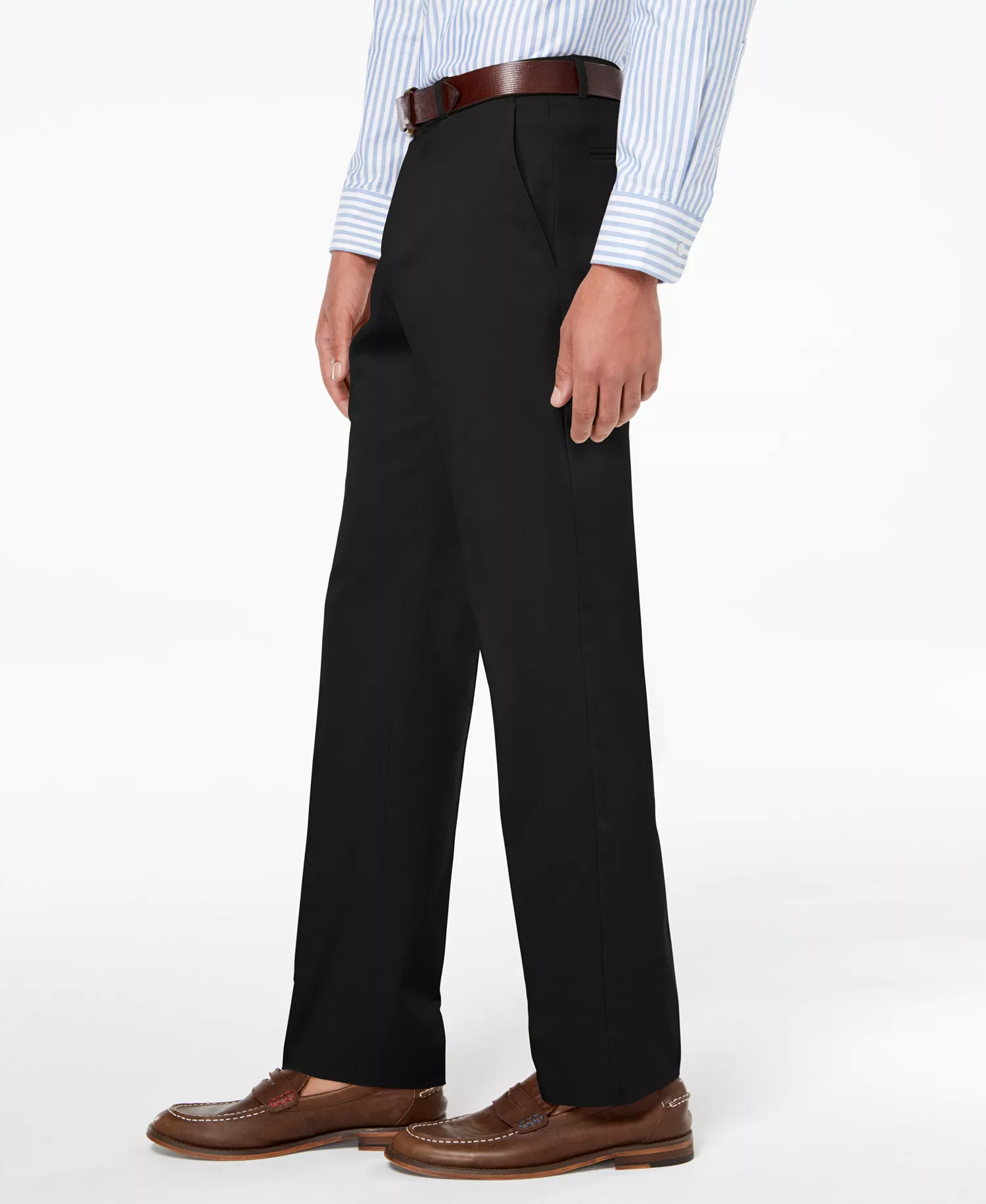 Men's Modern-Fit TH Flex Stretch Solid Performance Pants - Black - 29 - 29