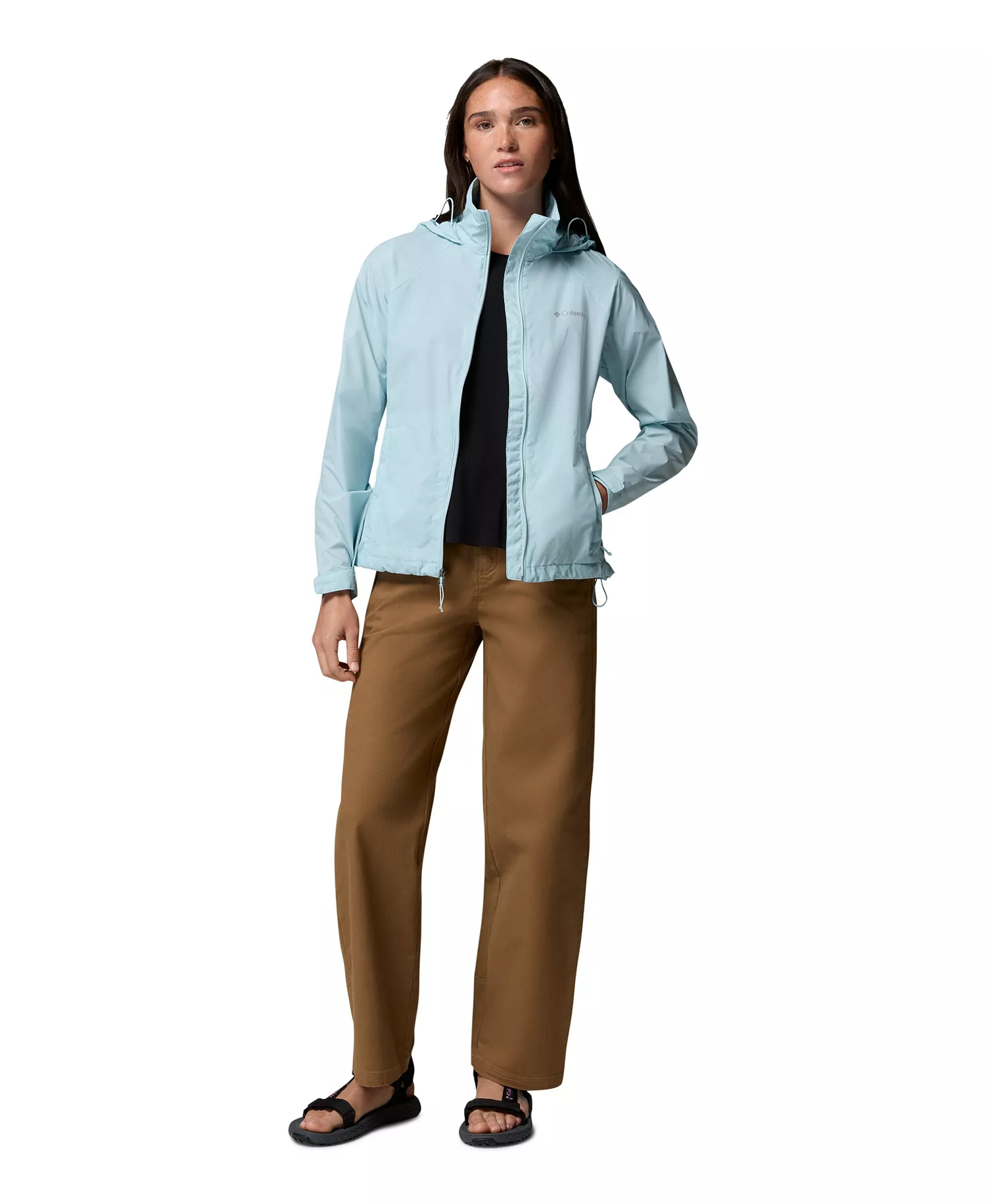 Women's Switchback IV Hooded Packable Jacket - Marine Light - L