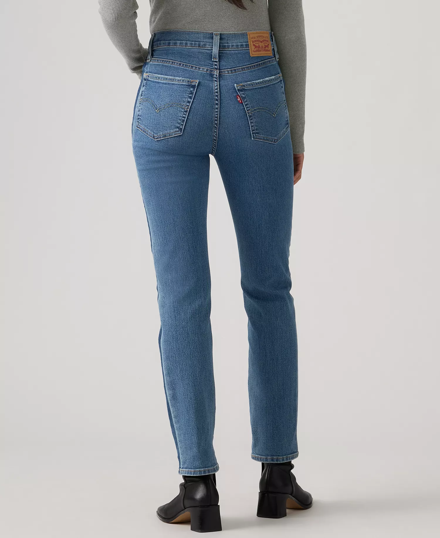 Women's Straight Leg High-Rise Jeans - By Her Side - 24
