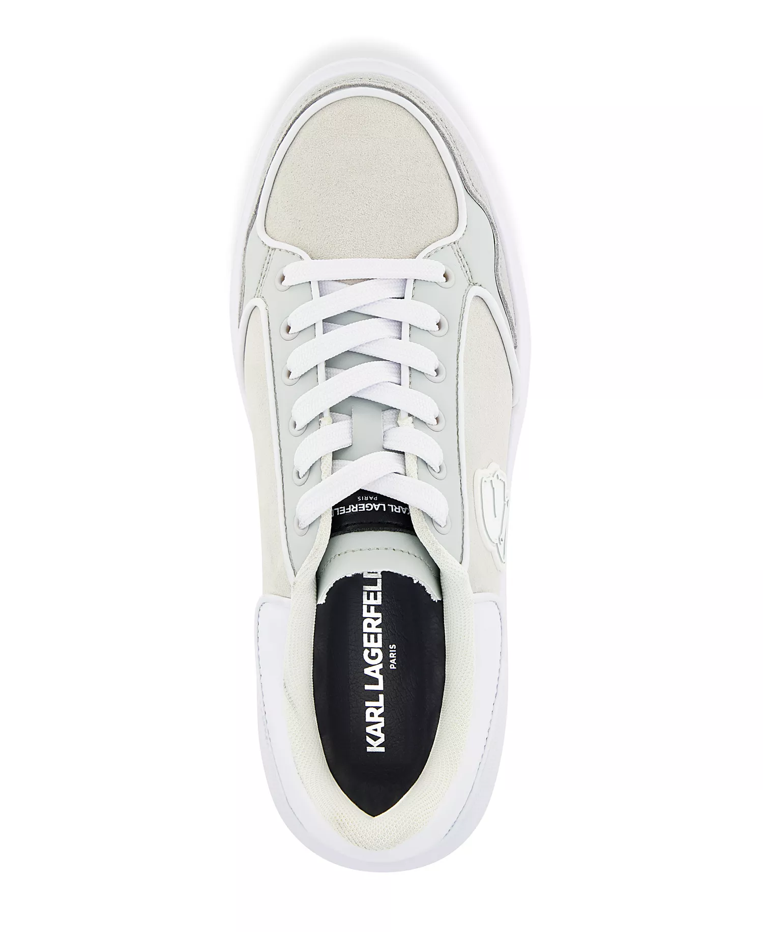 Men's Side Patch Court Lace Up Sneakers - Mint - 10