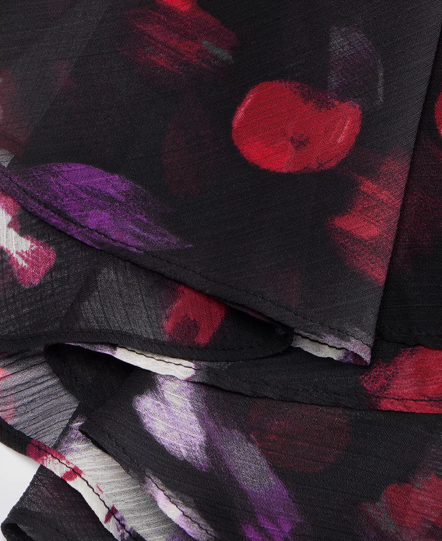 Women's Printed Ruffled Top, Macy's Exclusive - Ava Blooms - L