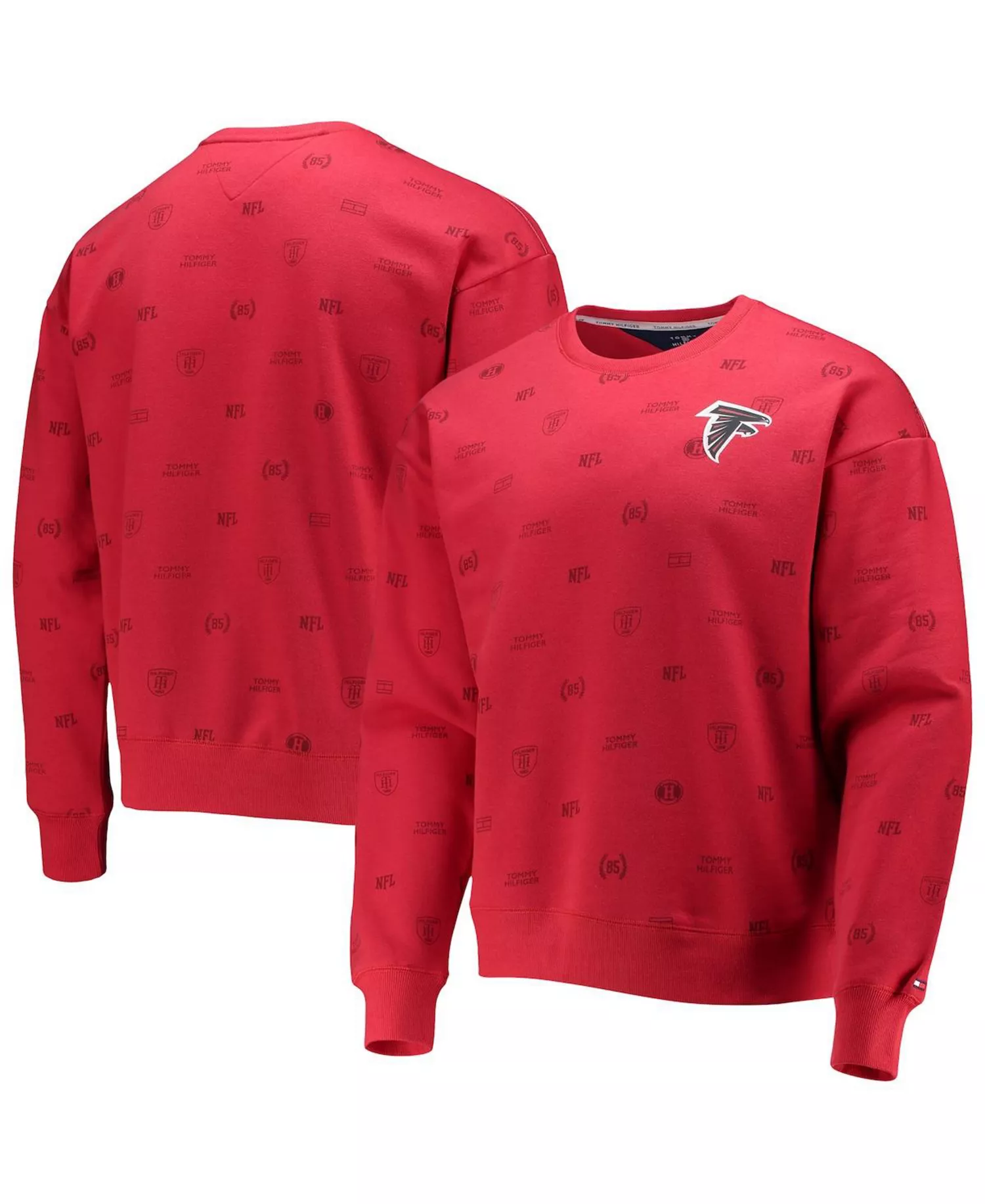 Men's Red Atlanta Falcons Reid Graphic Pullover Sweatshirt - Red - L