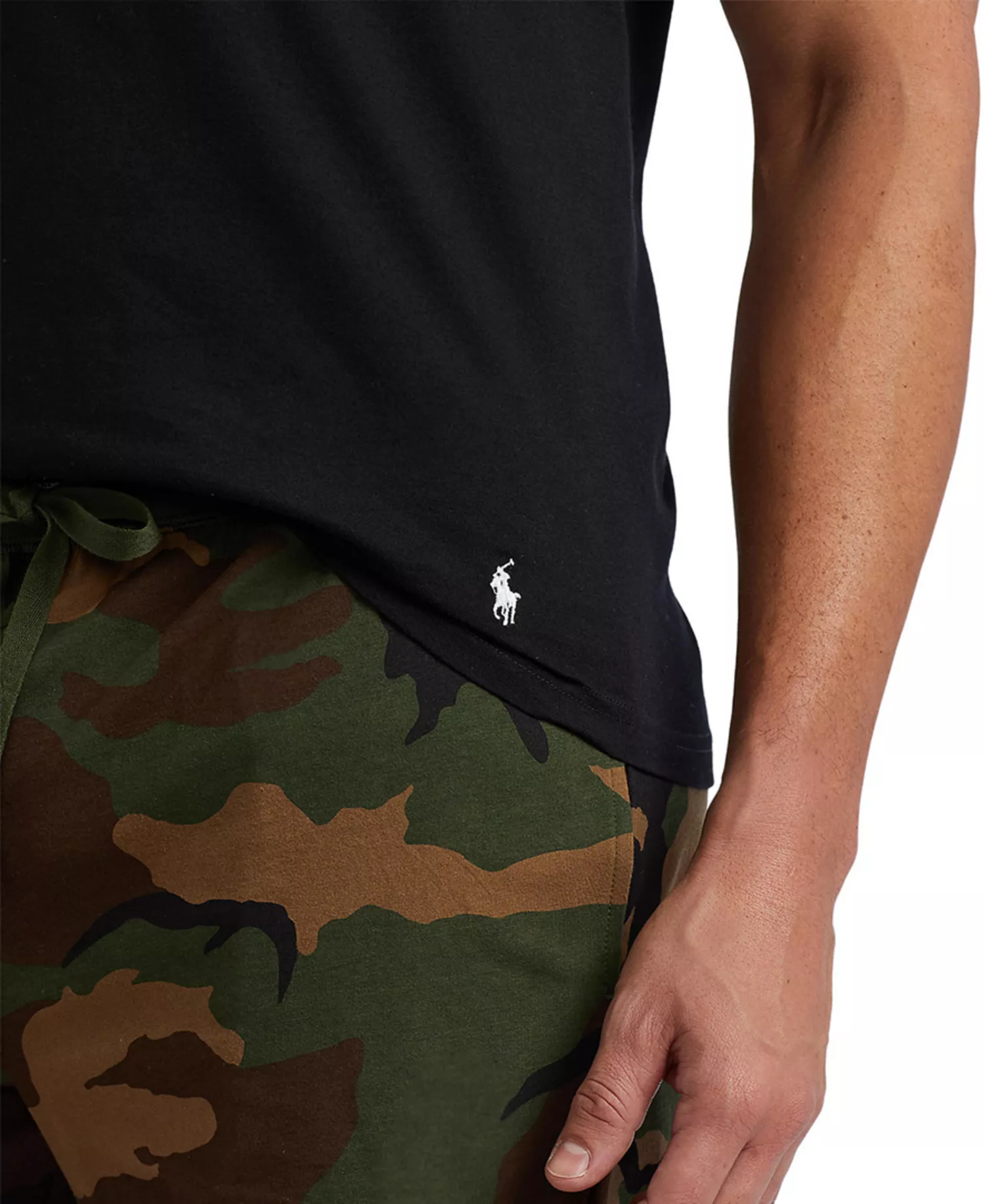 Men's Classic-Fit V-Neck Undershirts, 5+ 1 Free Bonus Pack - Polo Black - L