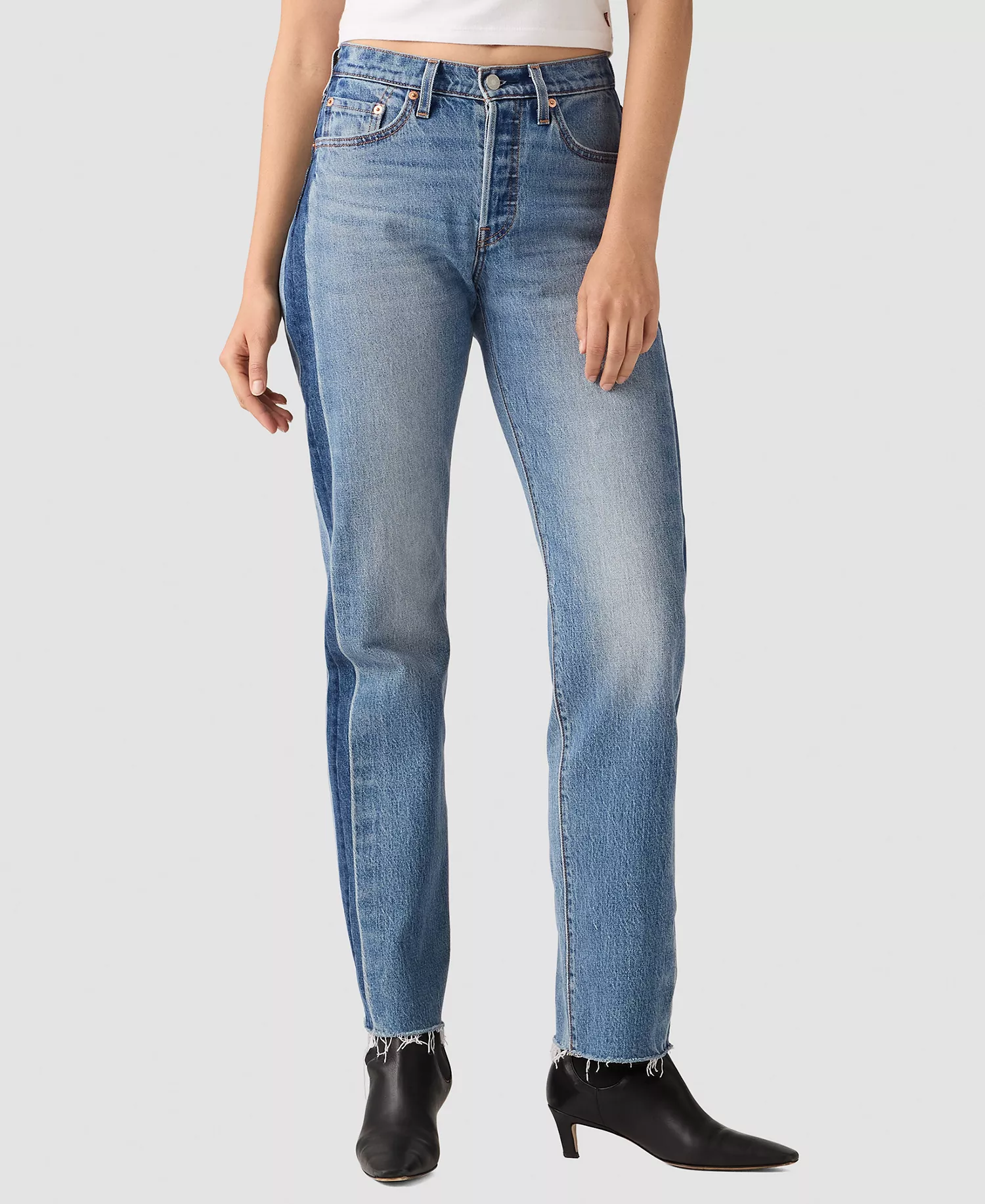 Women's 501 Curve Straight Leg High-Rise Jeans - So So No No - 24