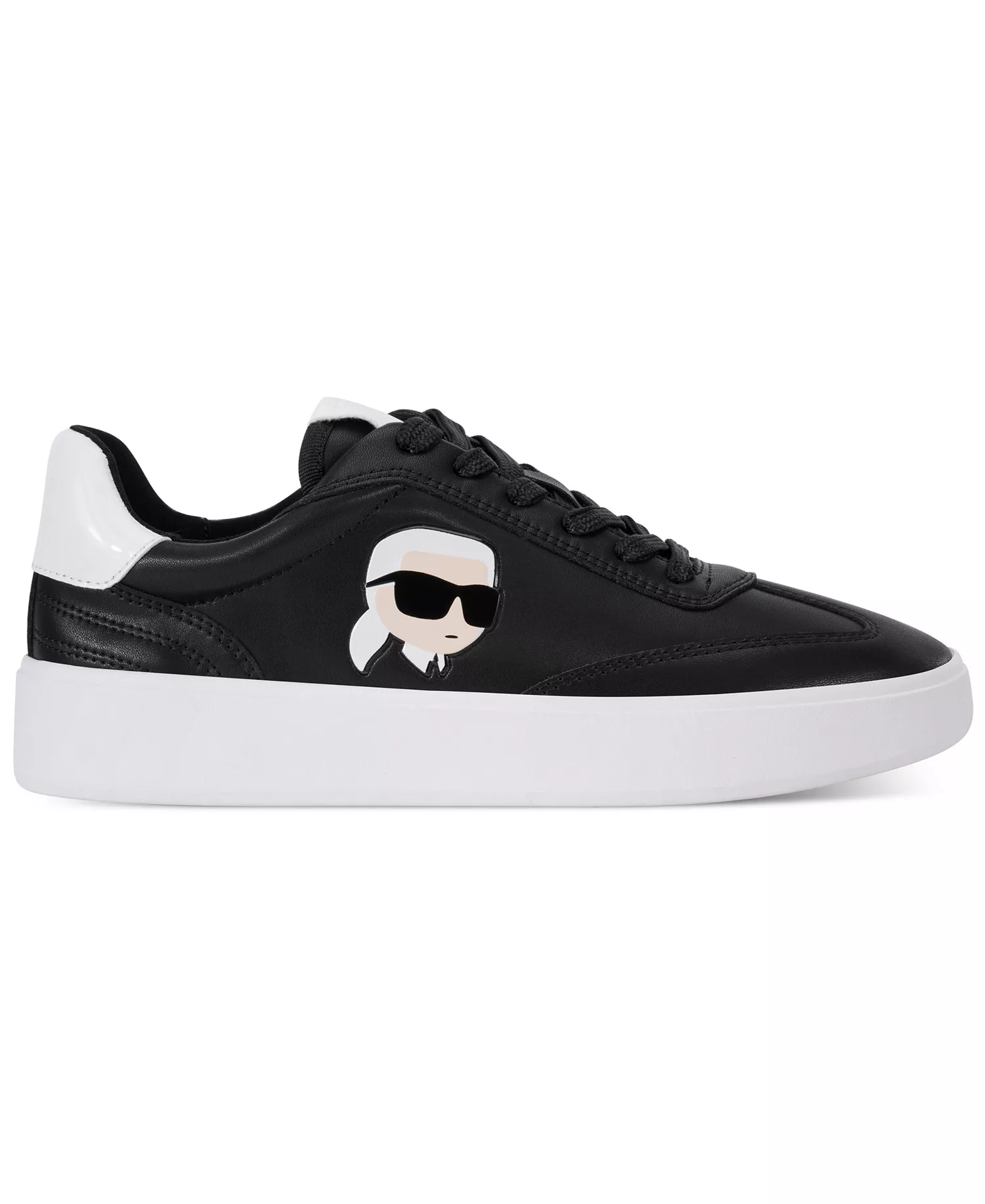 Women's Sumava Lace-Up Sneakers - Black, Bright White - 10M