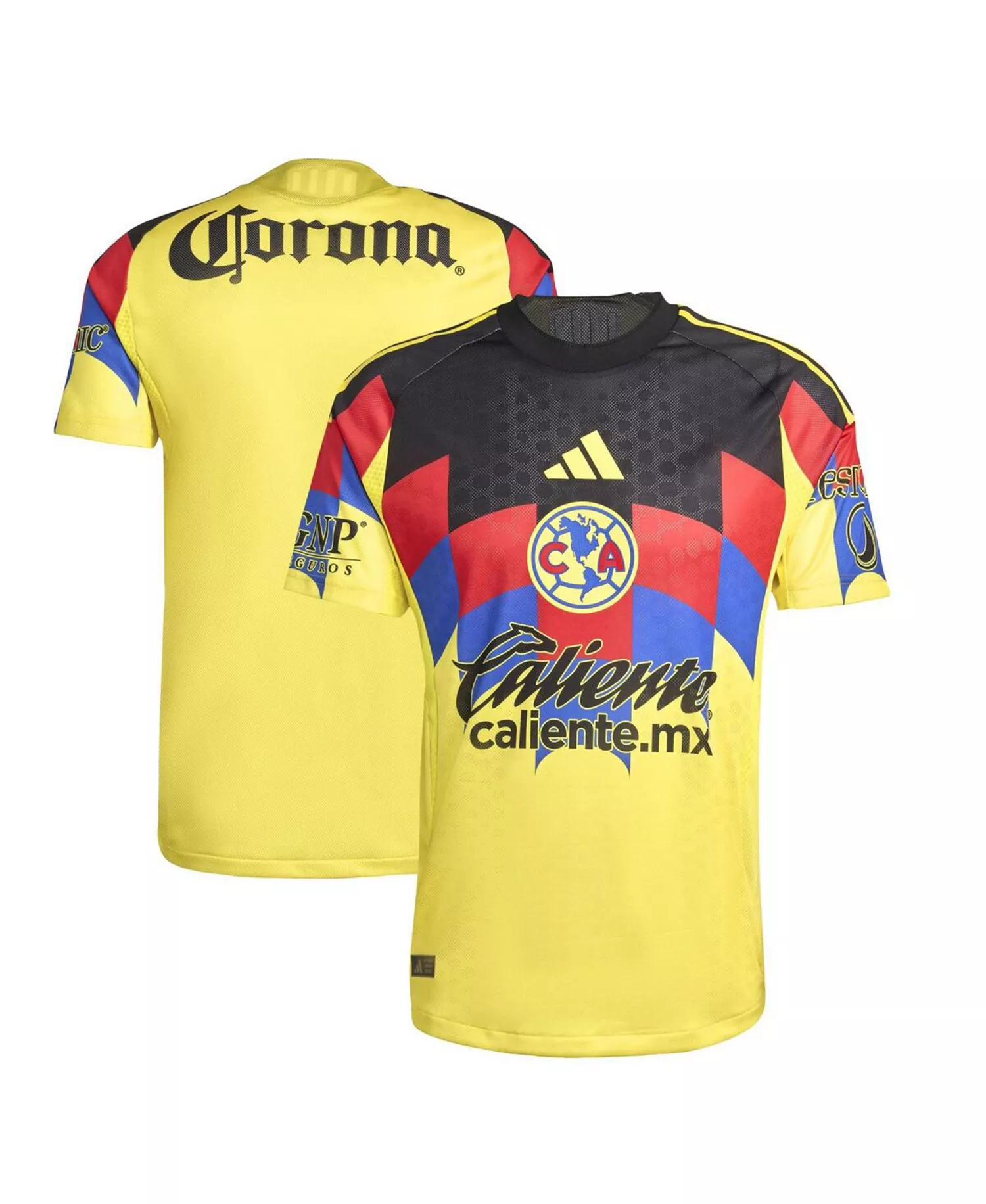 Men's Yellow Club America 2025/26 Home Authentic Jersey - Yellow - S