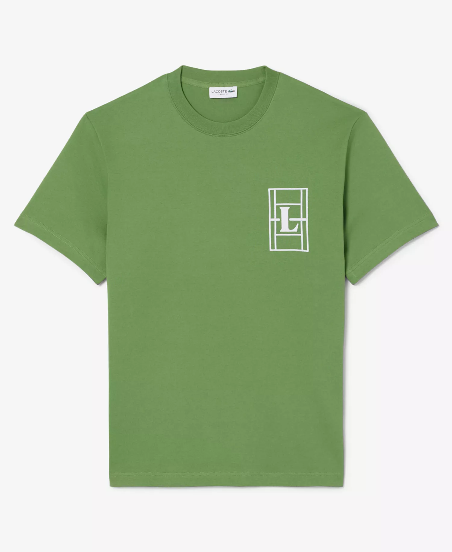 Men's Classic-Fit Embroidered Heavy Jersey T-Shirt - Lambs Lettuce - L