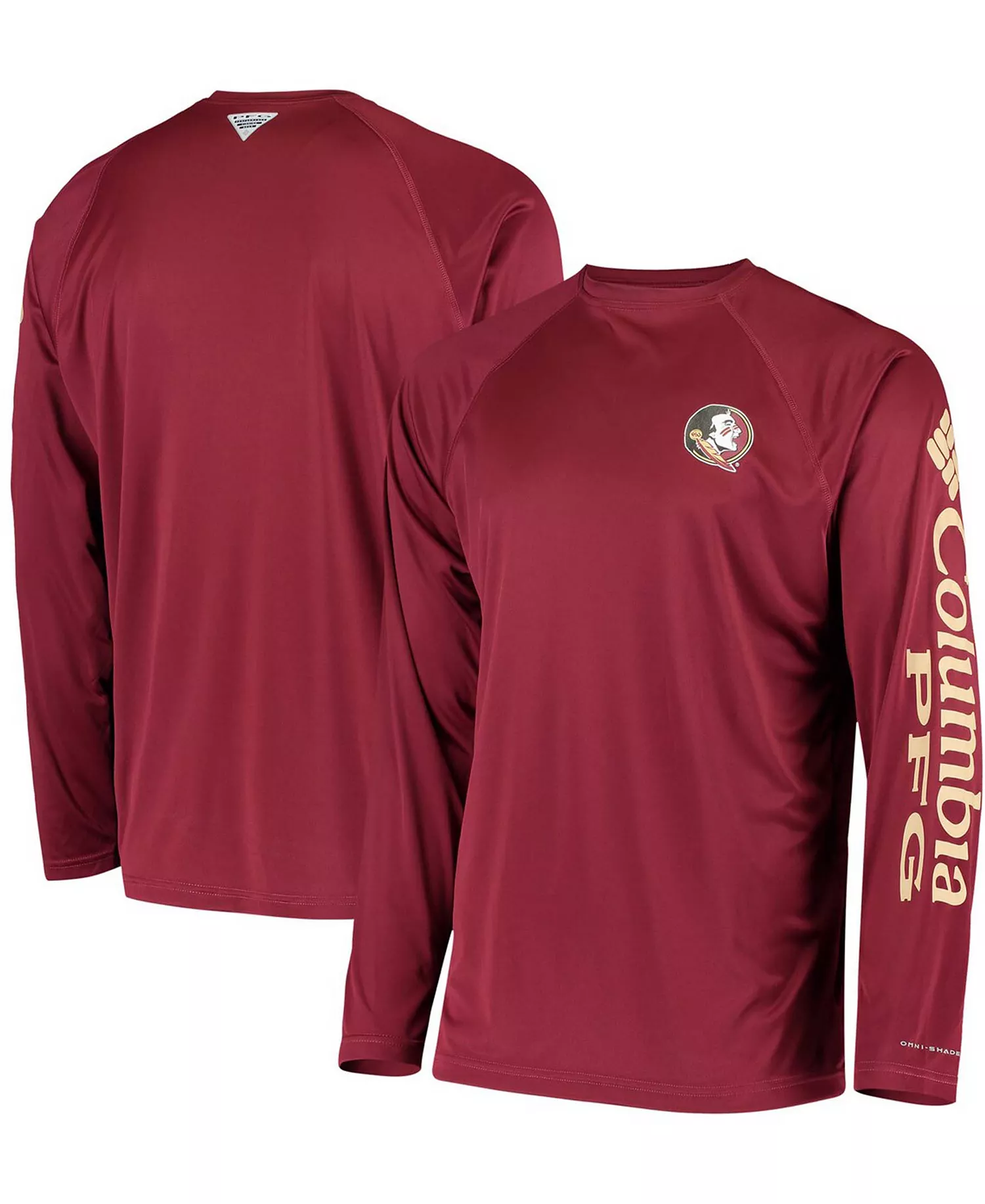Men's PFG Garnet Florida State Seminoles Terminal Tackle Omni-Shade Long Sleeve T-shirt - Garnet - L