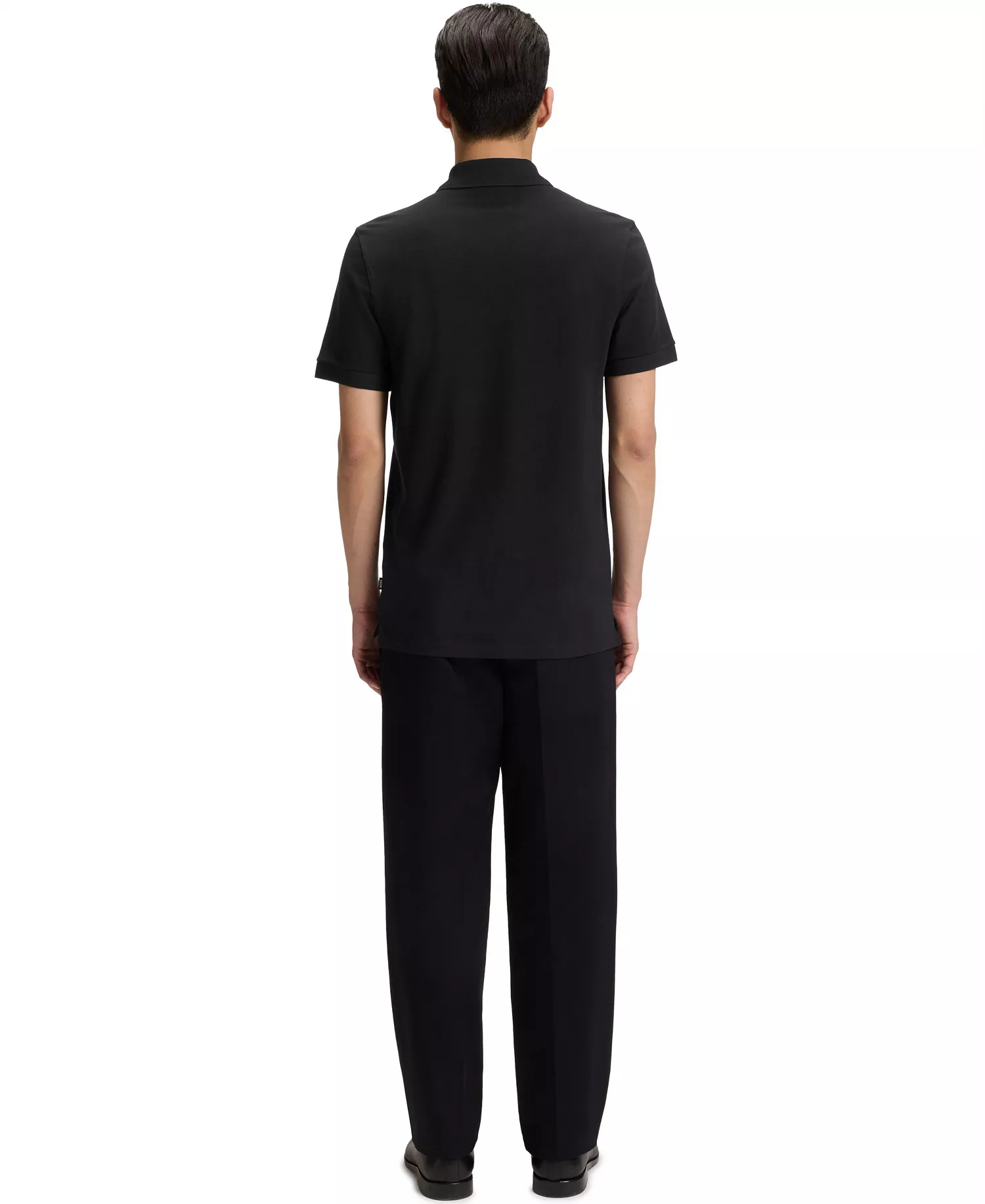 Men's Cotton Regular-Fit Polo Shirt - Black - 2XL