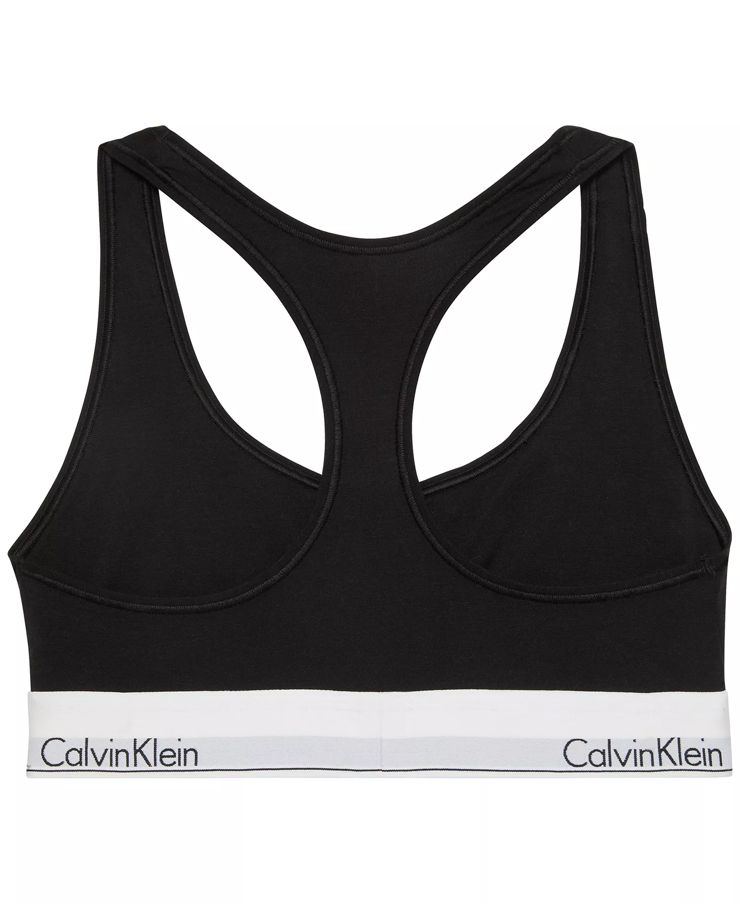 Women's Icon Cotton Unlined Racerback Bralette QF8493 - Black - L