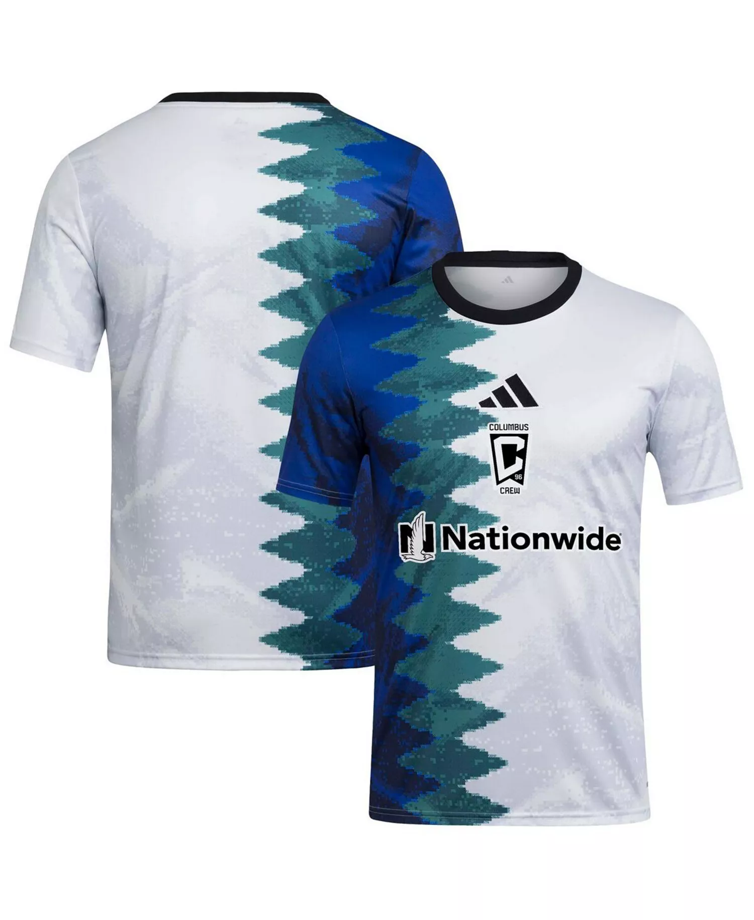 Men's White Columbus Crew 2025 Gaming AEROREADY Pre-Match Jersey - White - L