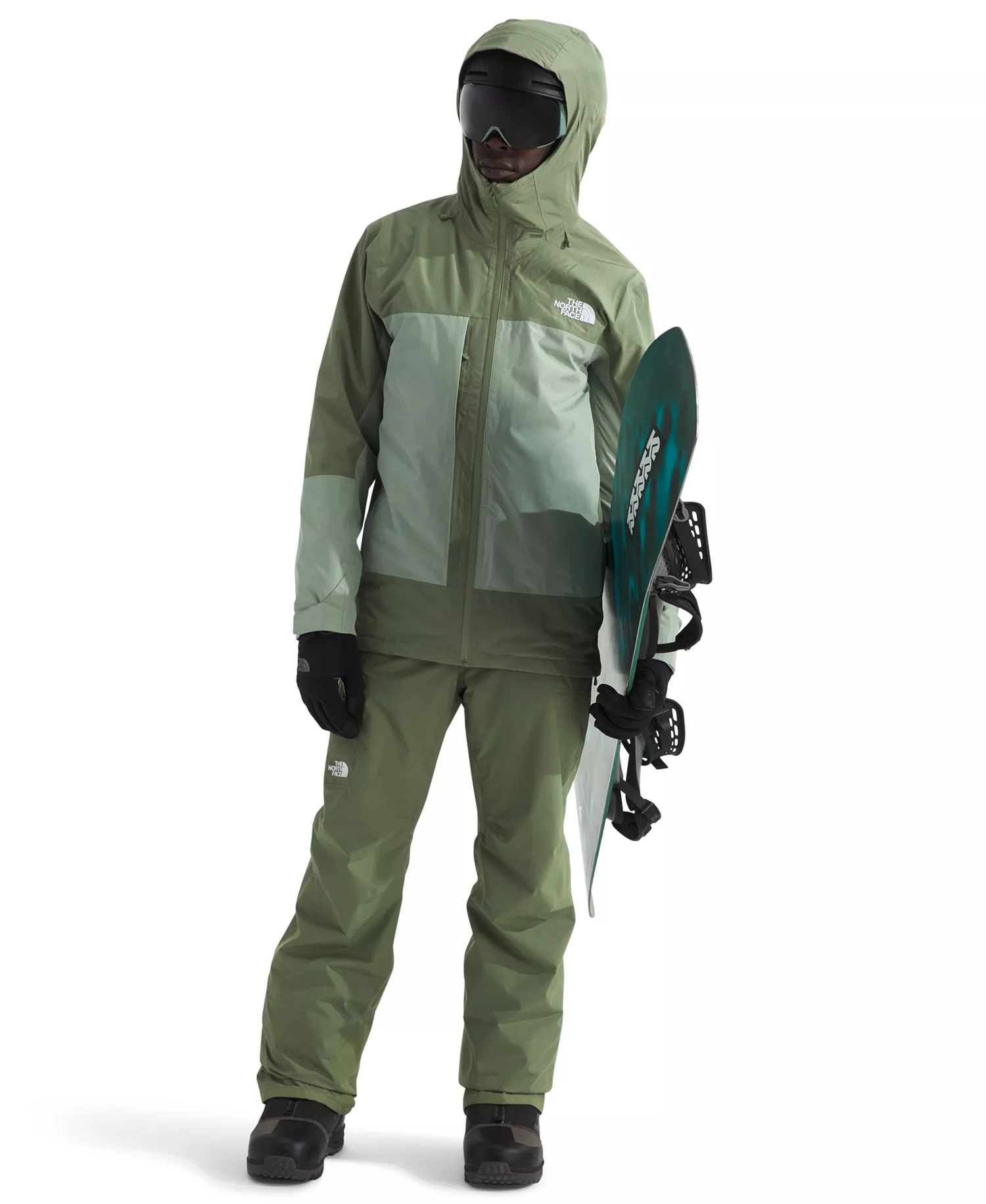 Men's ThermoBall Snow Triclimate Jacket - Bark mist/ Slate moss - 2XL