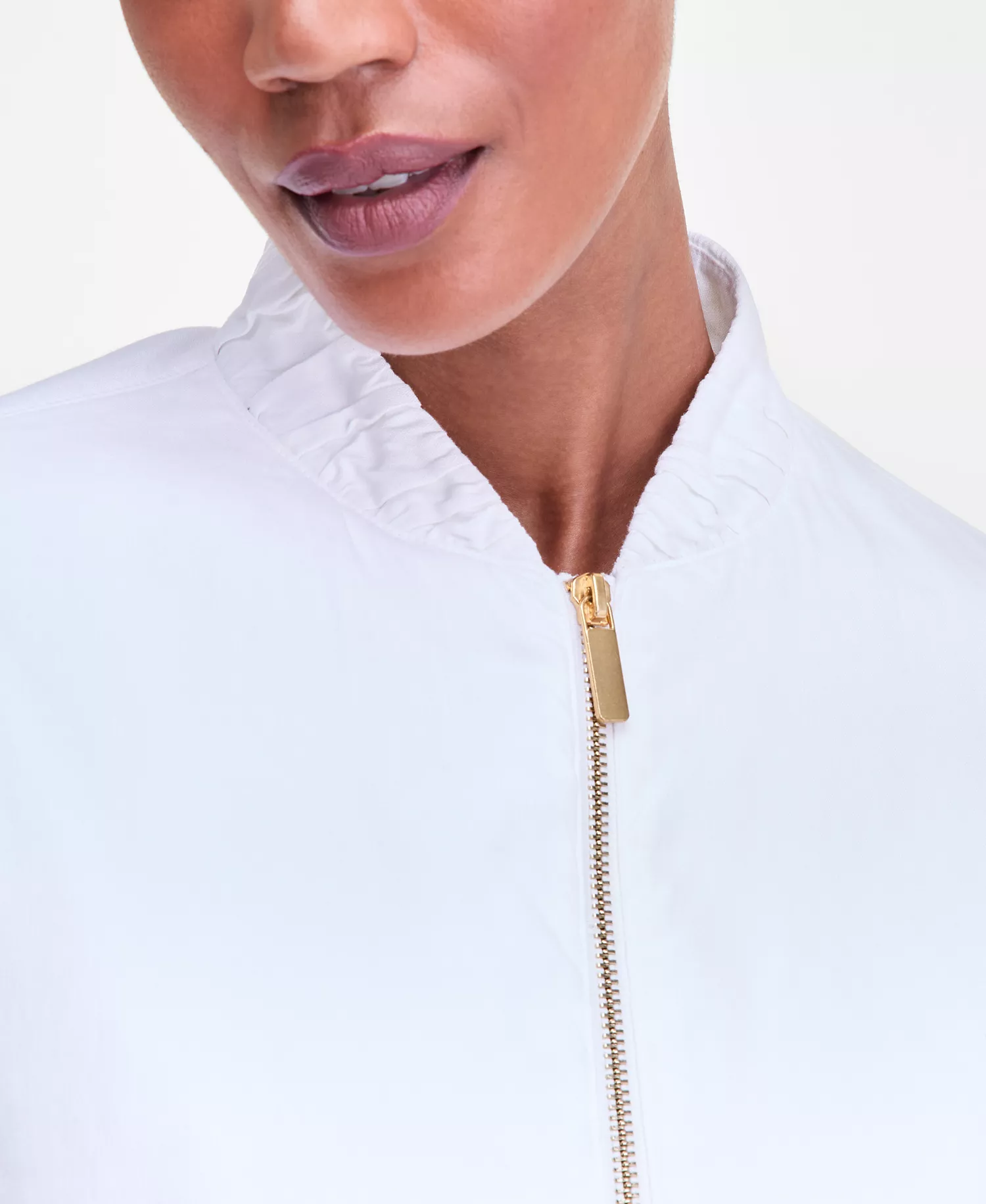 Women's Linen Bomber Jacket, Macy's Exclusive - Bright Whi - L