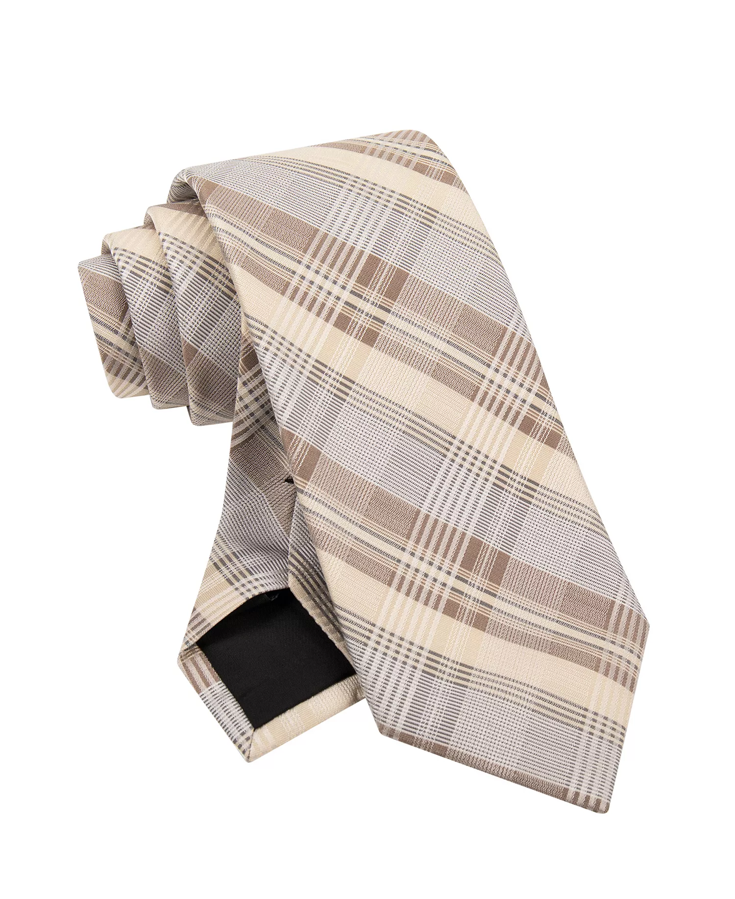Men's Gibson Plaid Tie - Beige - ONE SIZE