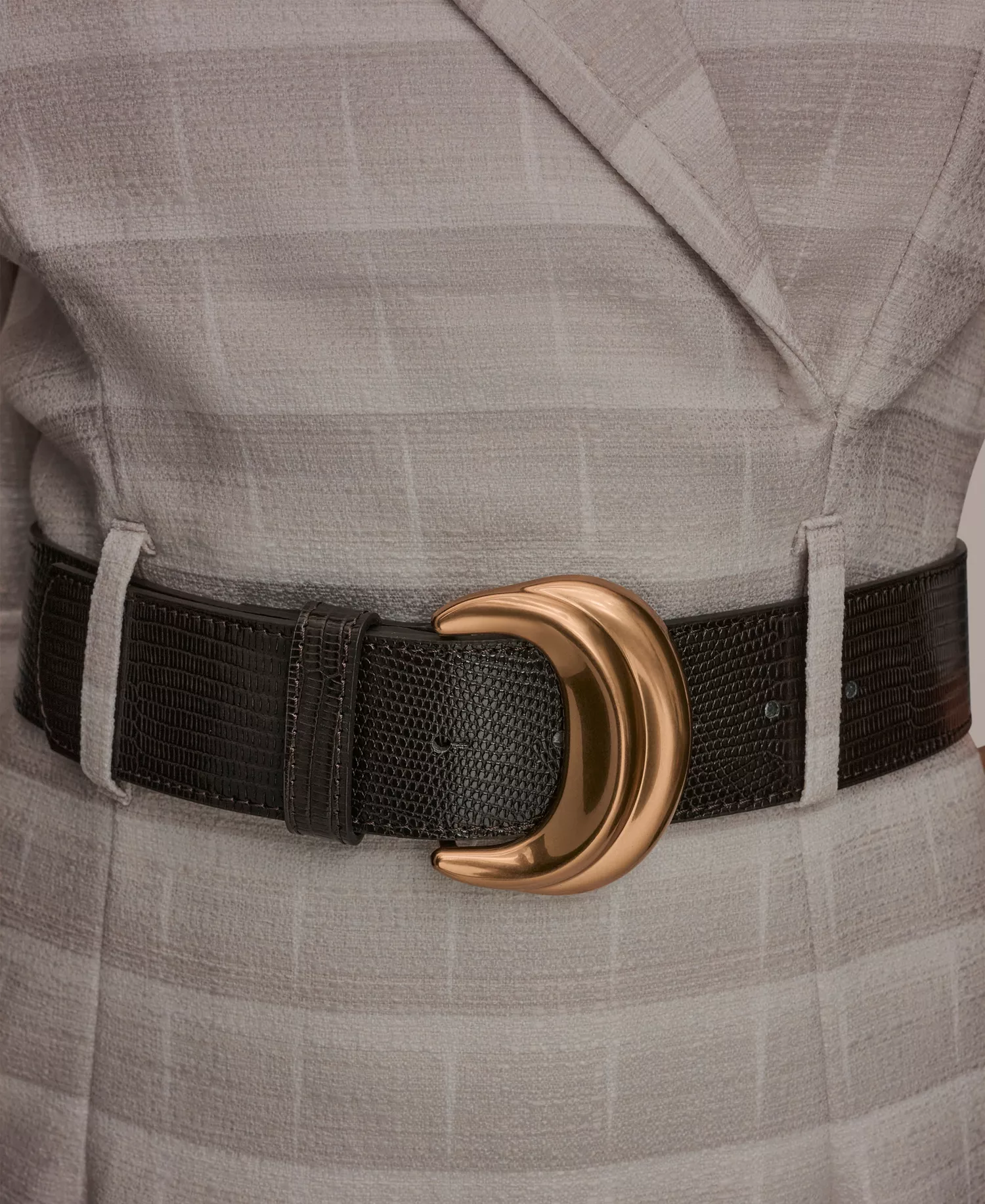 Women's Notched Lapel Striped Sheath Dress - Cream/Vapor - 10