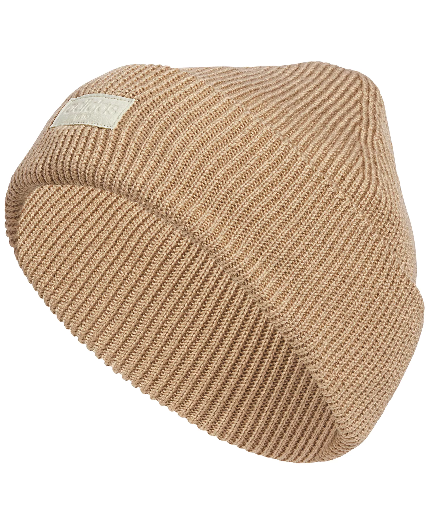 Women's Premium Cuff-Fold Beanie - Warm Sandstone Beige/light Brown - ONE SIZE