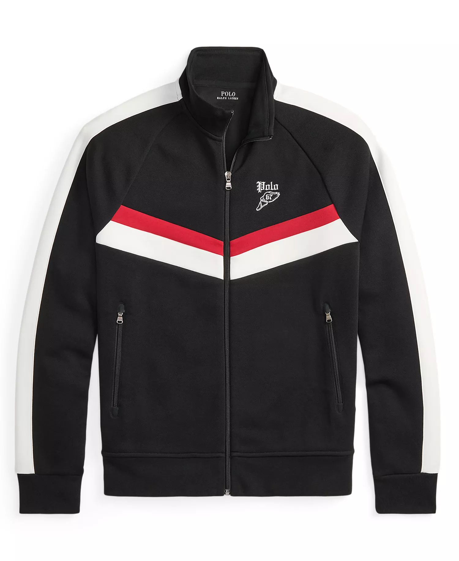 Men's Double-Knit Track Jacket - Polo Black - 2XL