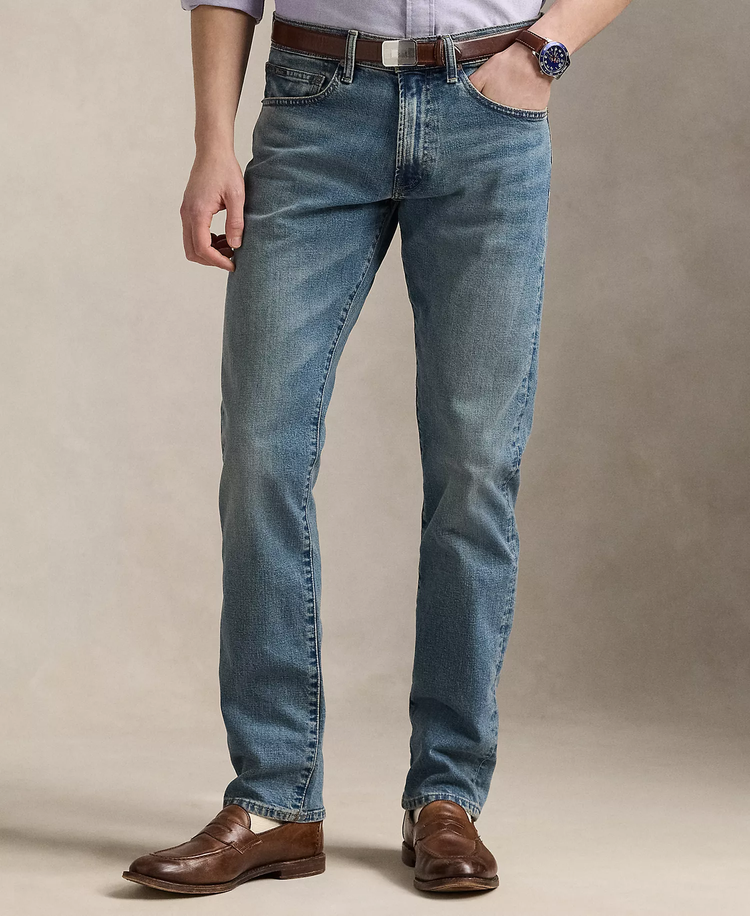 Men's Varick Slim Straight Jeans - Blue - 30 - 30