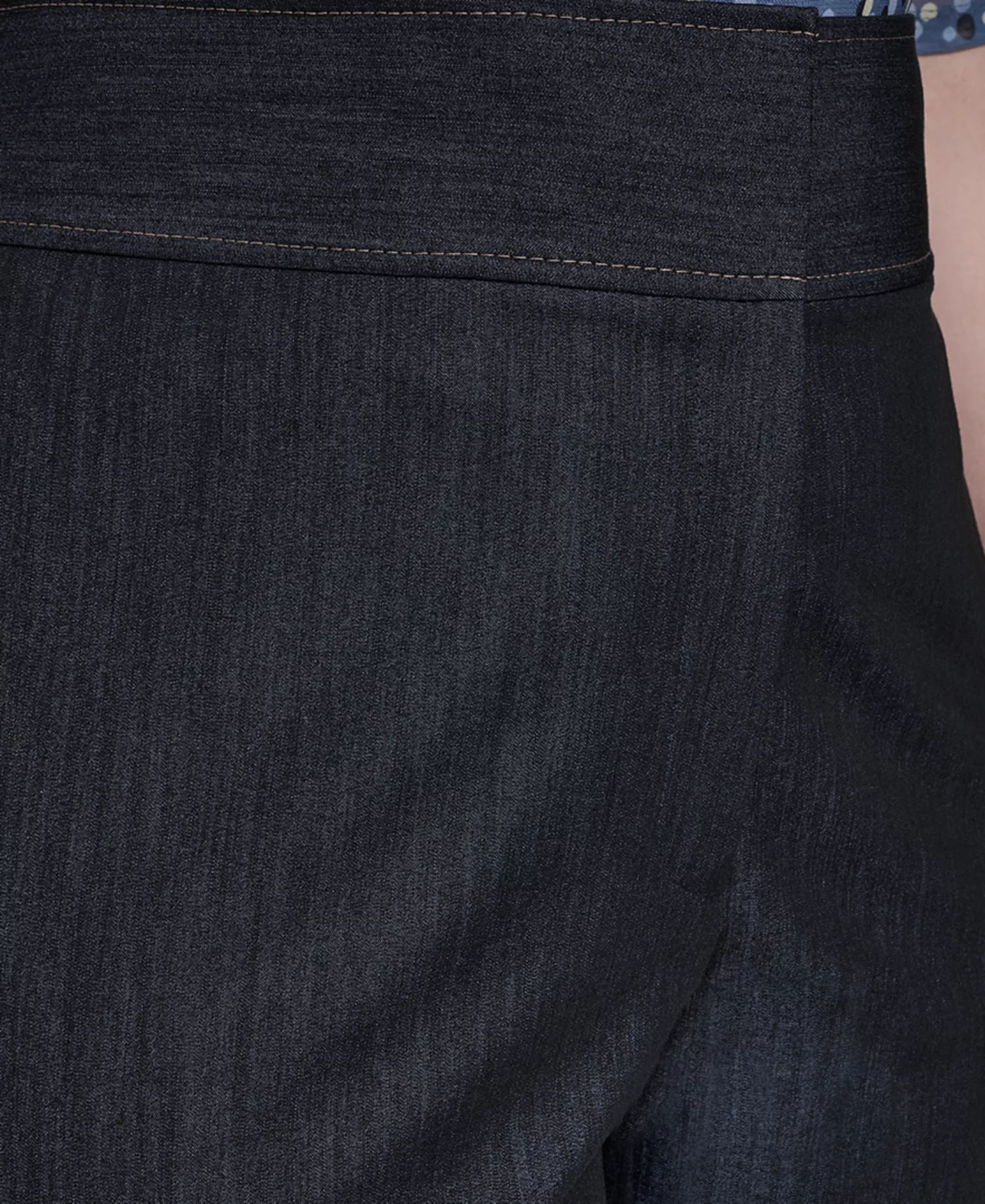 Plus Size Wide-Leg Mid Rise Pants - Indigo - 14W