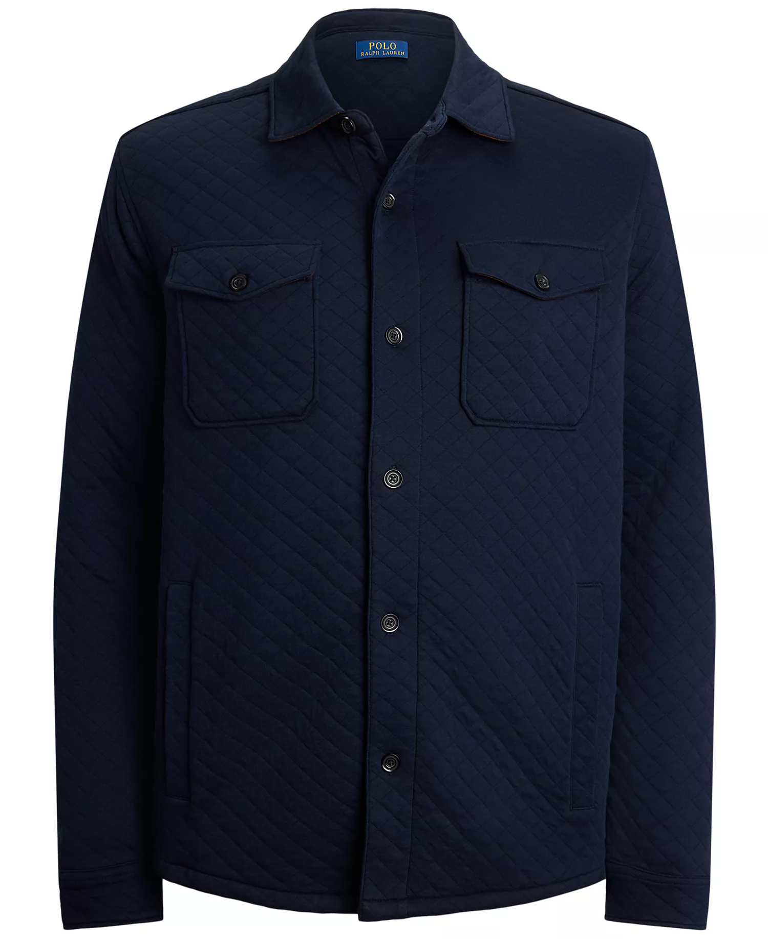 Men's Big & Tall Quilted Shirt Jacket - Aviator Navy - 2XB